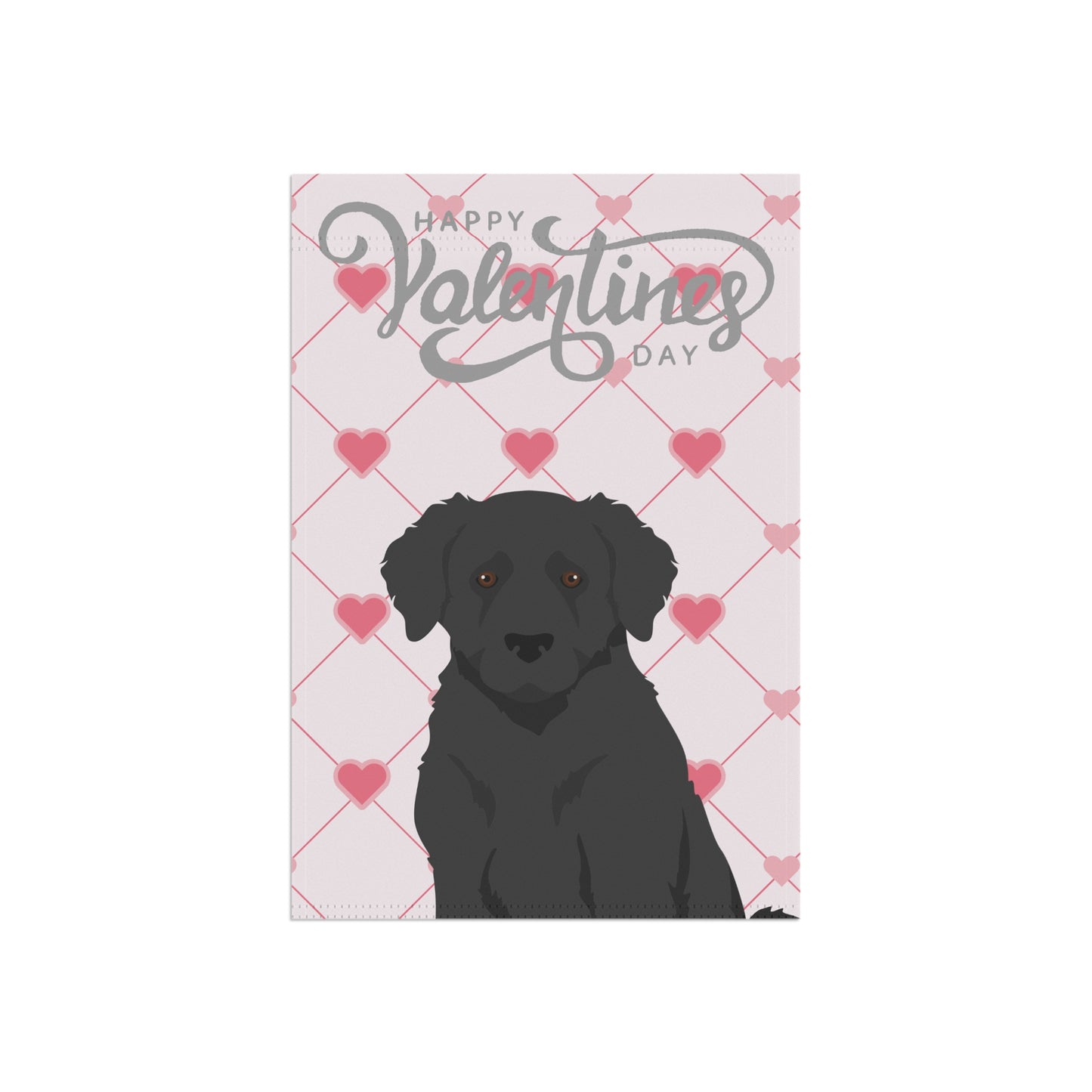 Wetterhoun Dog Valentines Day Garden Flag