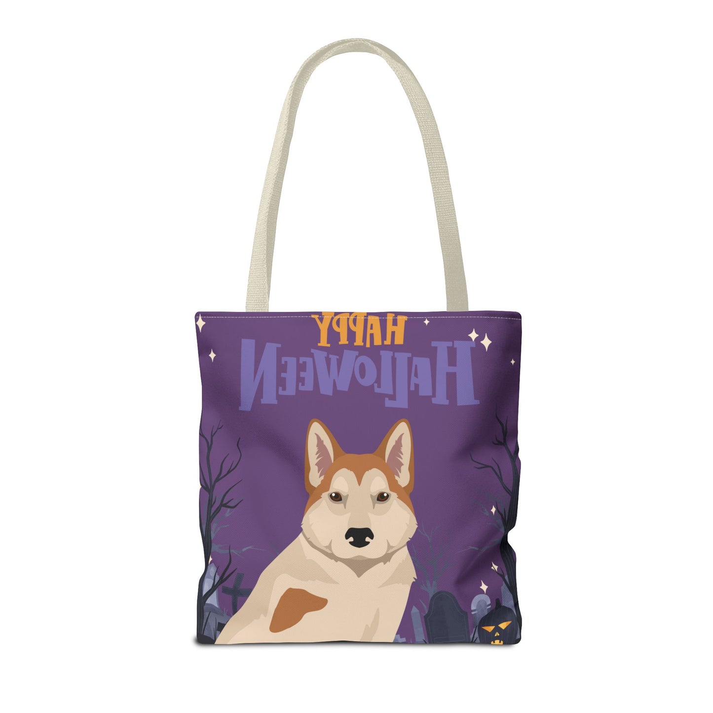 East Siberian Laika Dog Happy Halloween Tote Bag 16x16