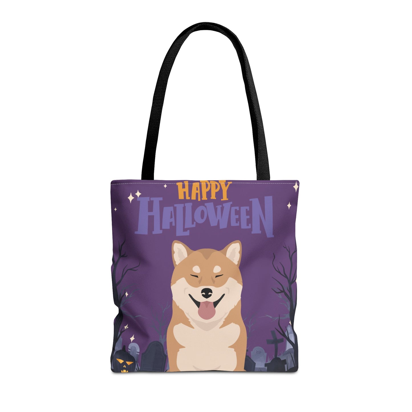Shiba Inu Dog Happy Halloween Tote Bag 16x16