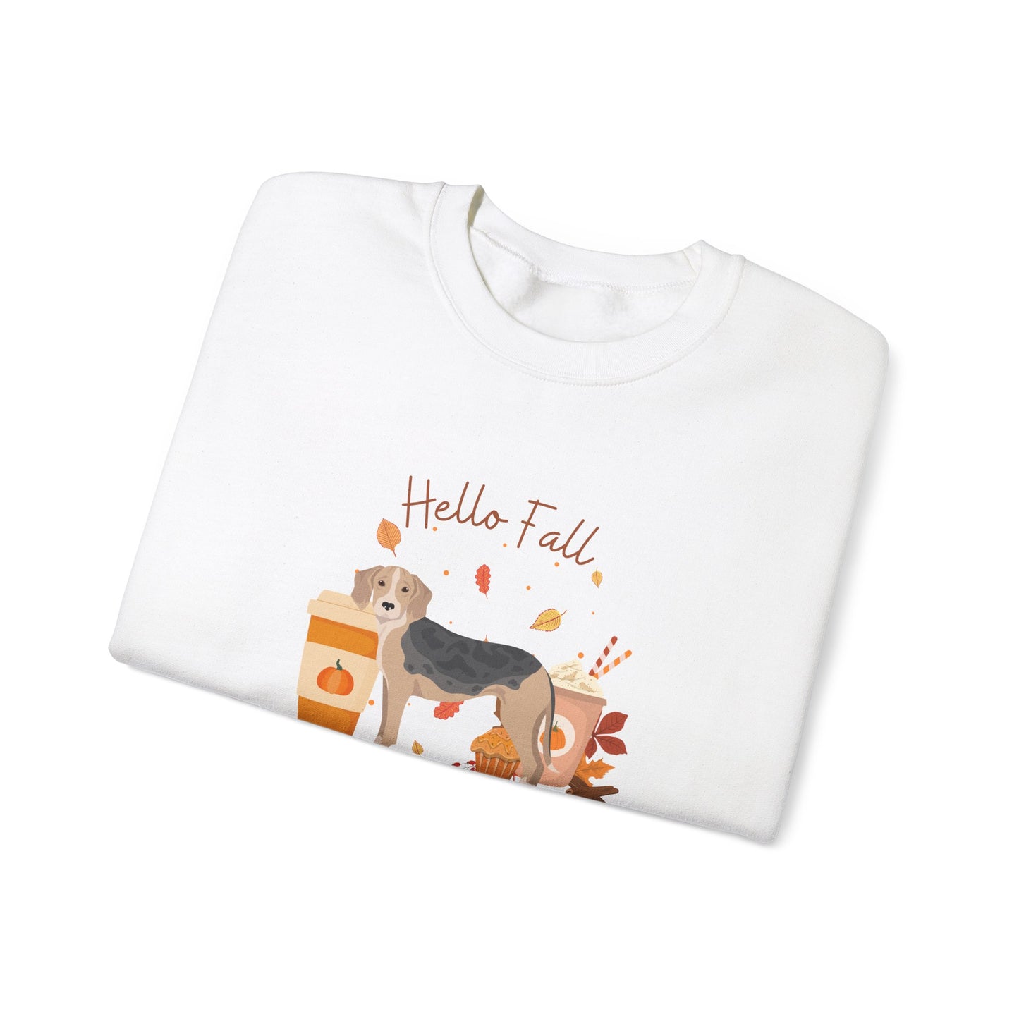 Dunker Dog Fall Unisex Heavy Blend Crewneck Sweatshirt