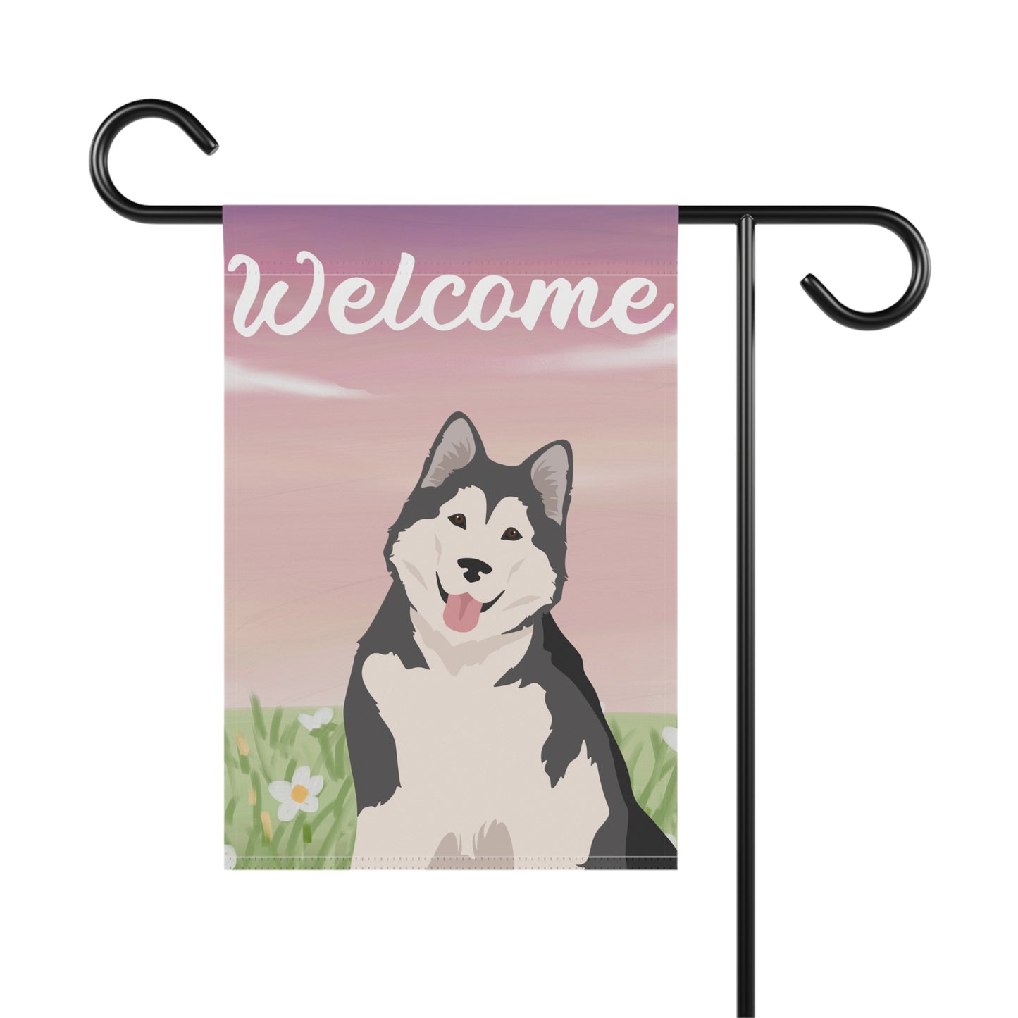 Alaska Malamute Dog Welcome Garden Flag