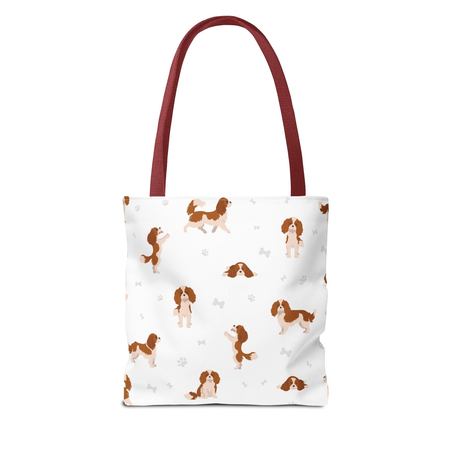 Cavalier King Charles Spaniel Dog Tote Bag, Spaniel Dog Mom Gift