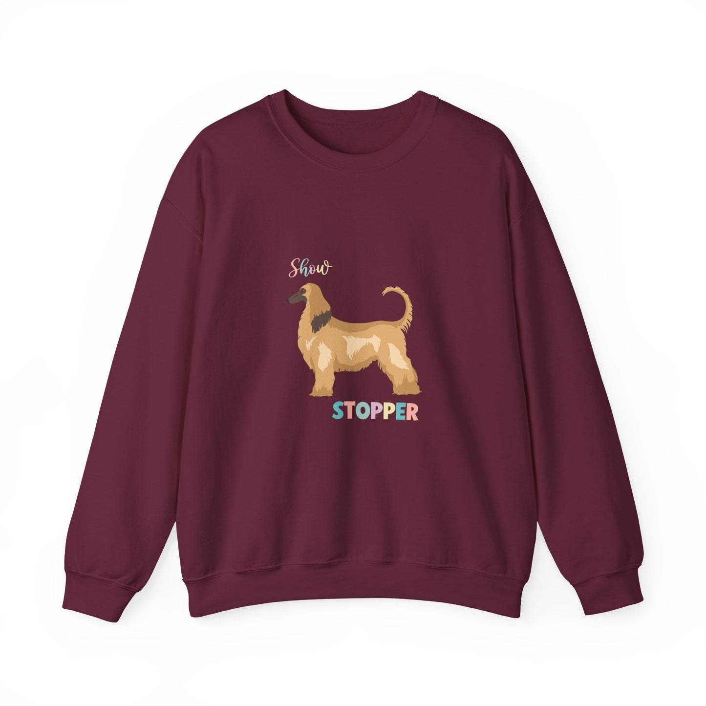 Afghan Hound Dog Unisex Heavy Blend Crewneck Sweatshirt