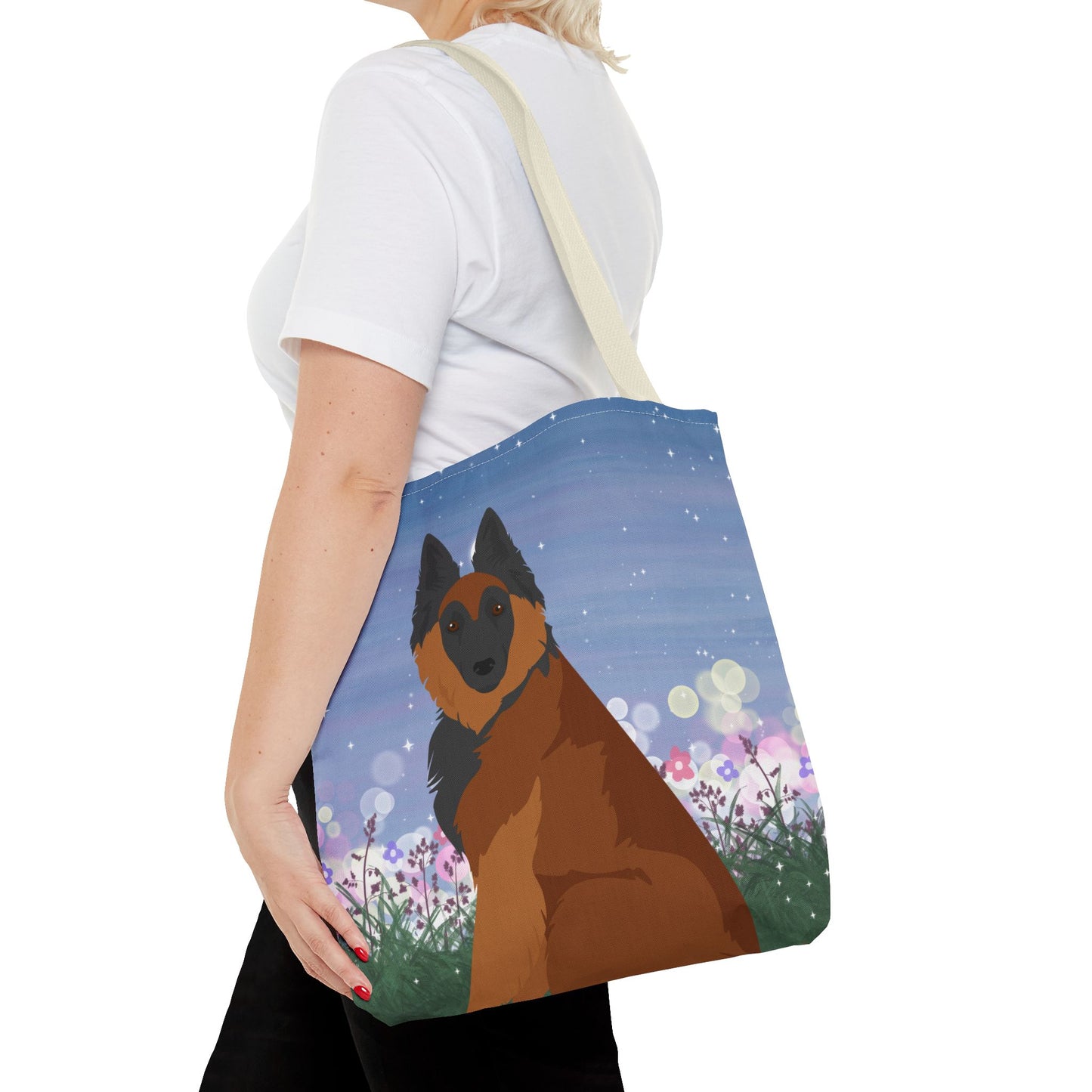 Belgian Tervuren Dog Tote Bag 16x16