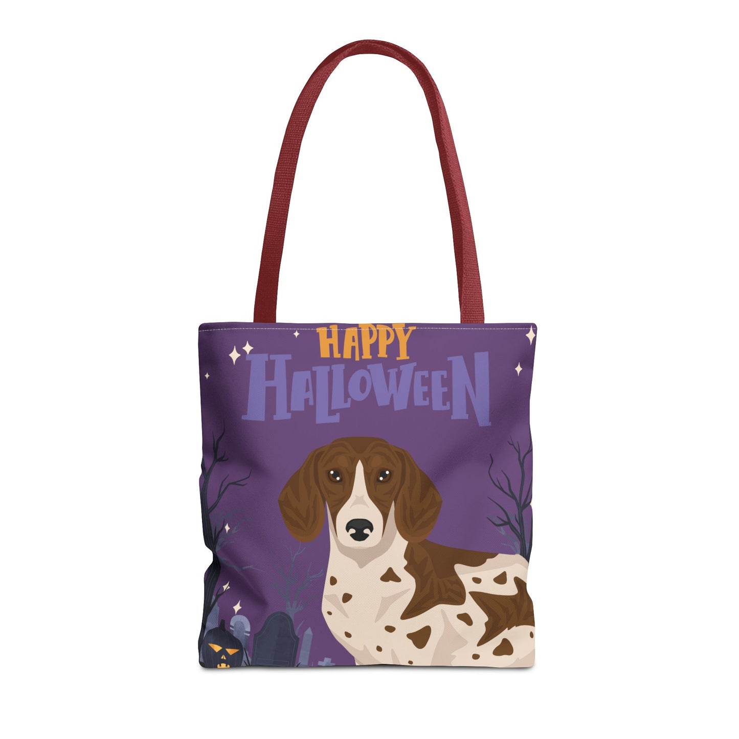 Dachshund Dog Happy Halloween Tote Bag 16x16