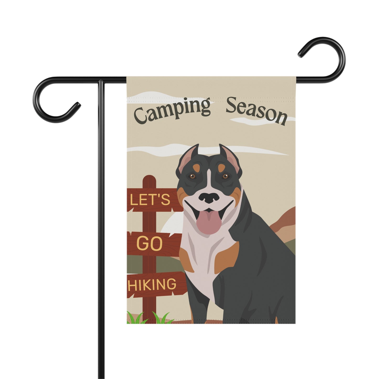 Pit Bull Dog Camping Garden Flag