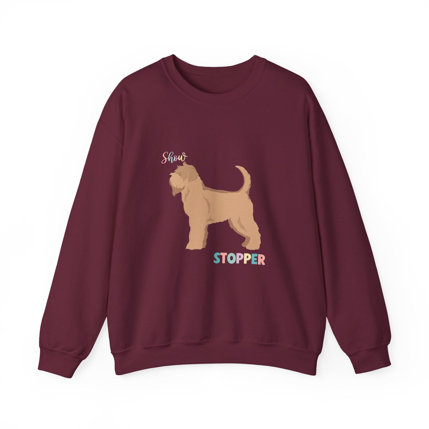Soft Coated Wheaten Terrier Dog Unisex Heavy Blend Crewneck Sweatshirt