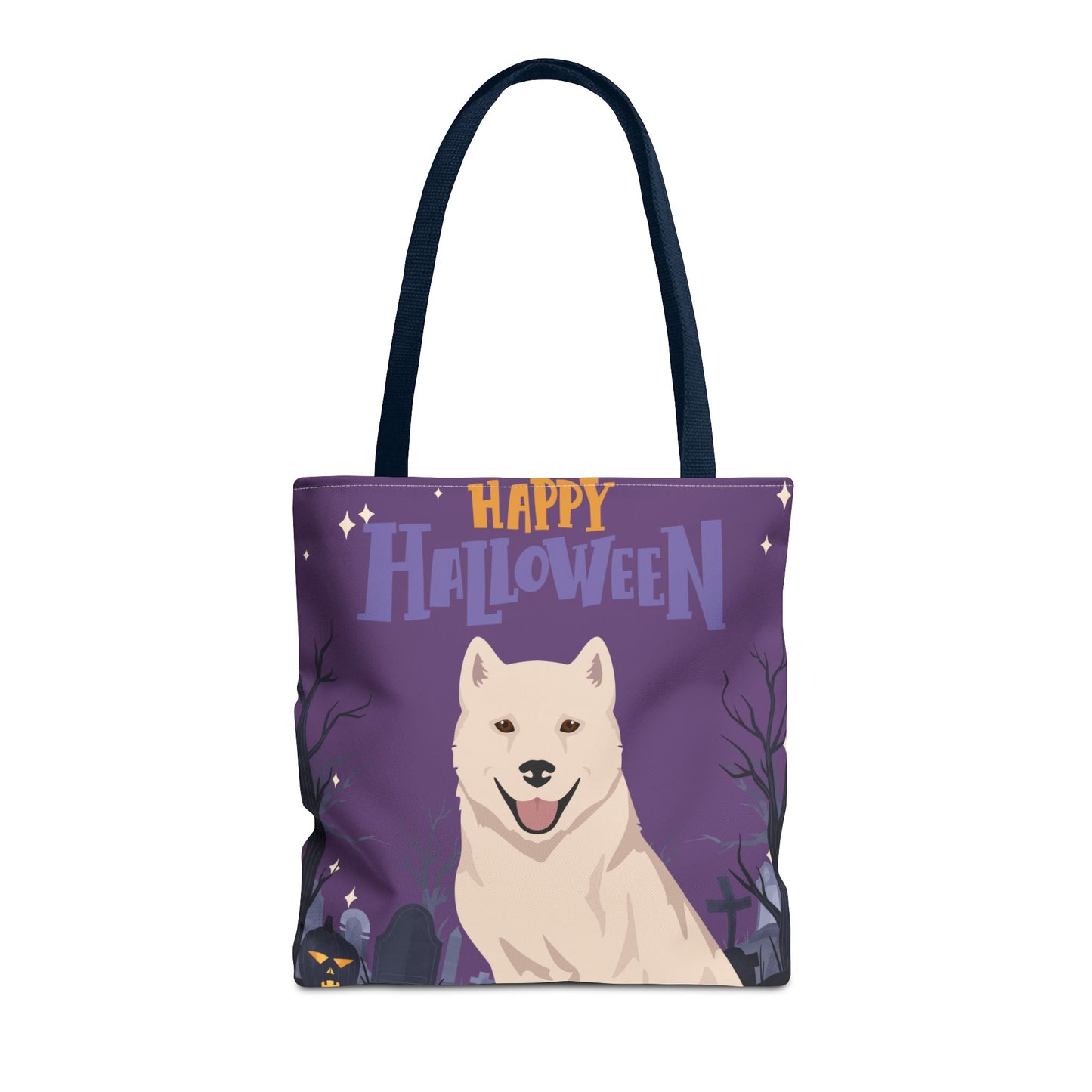 Kishu Ken Dog Happy Halloween Tote Bag 16x16
