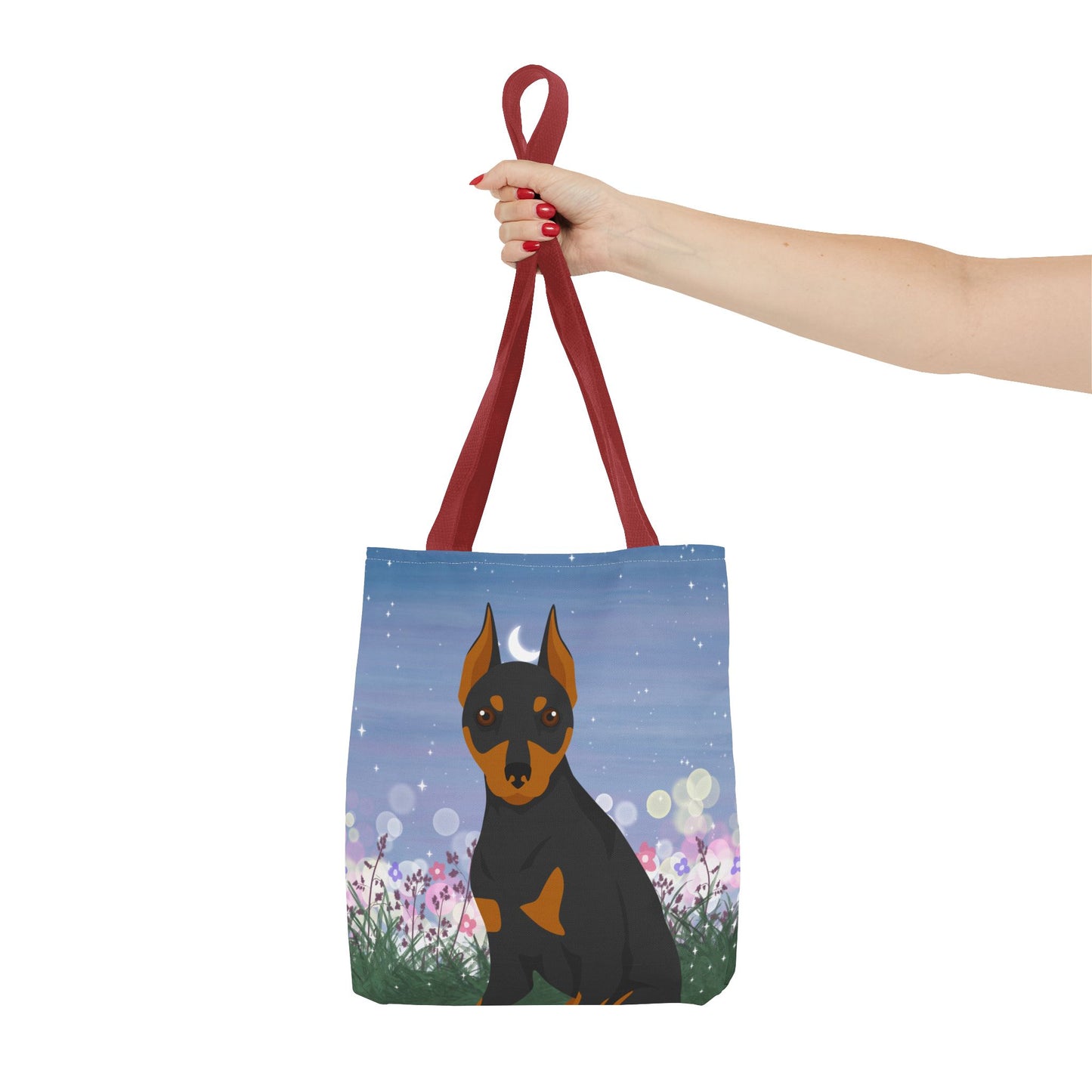 Miniature Pinscher Dog Tote Bag 13x13