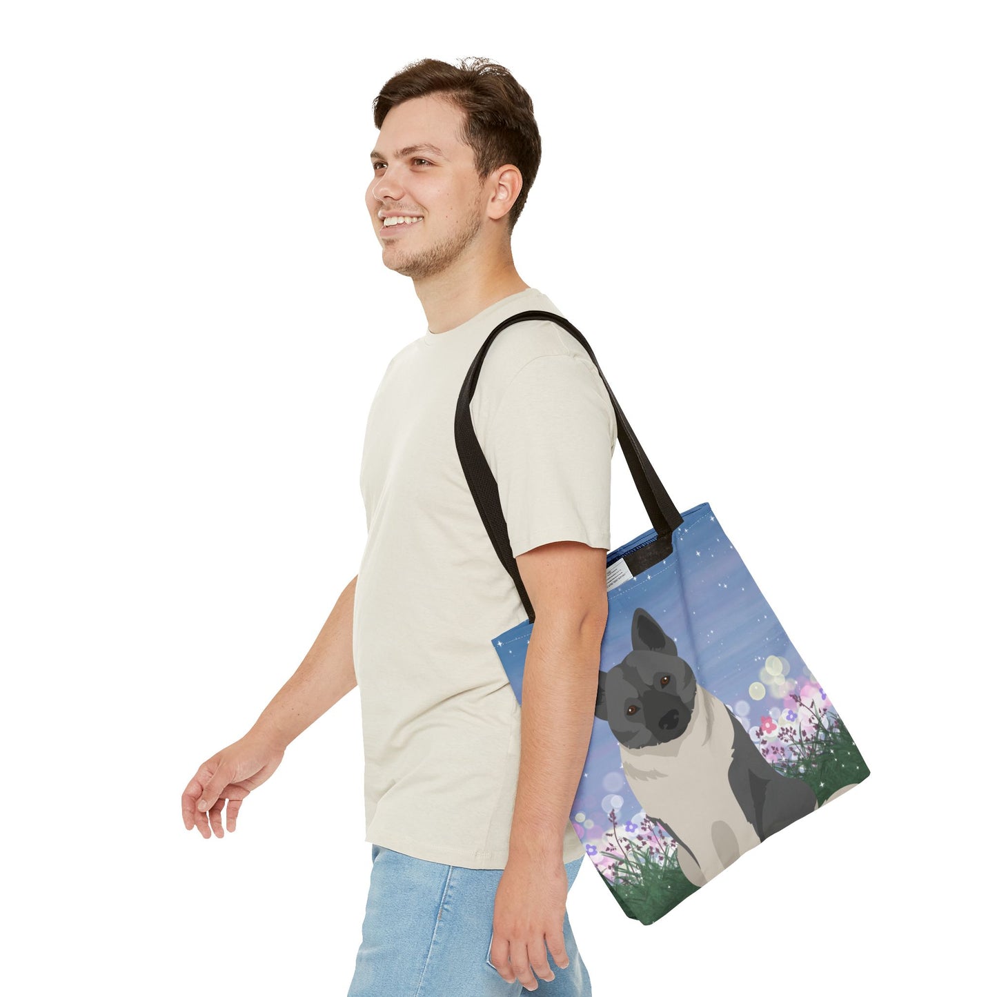 Norwegian Lundehund Dog Tote Bag 16x16