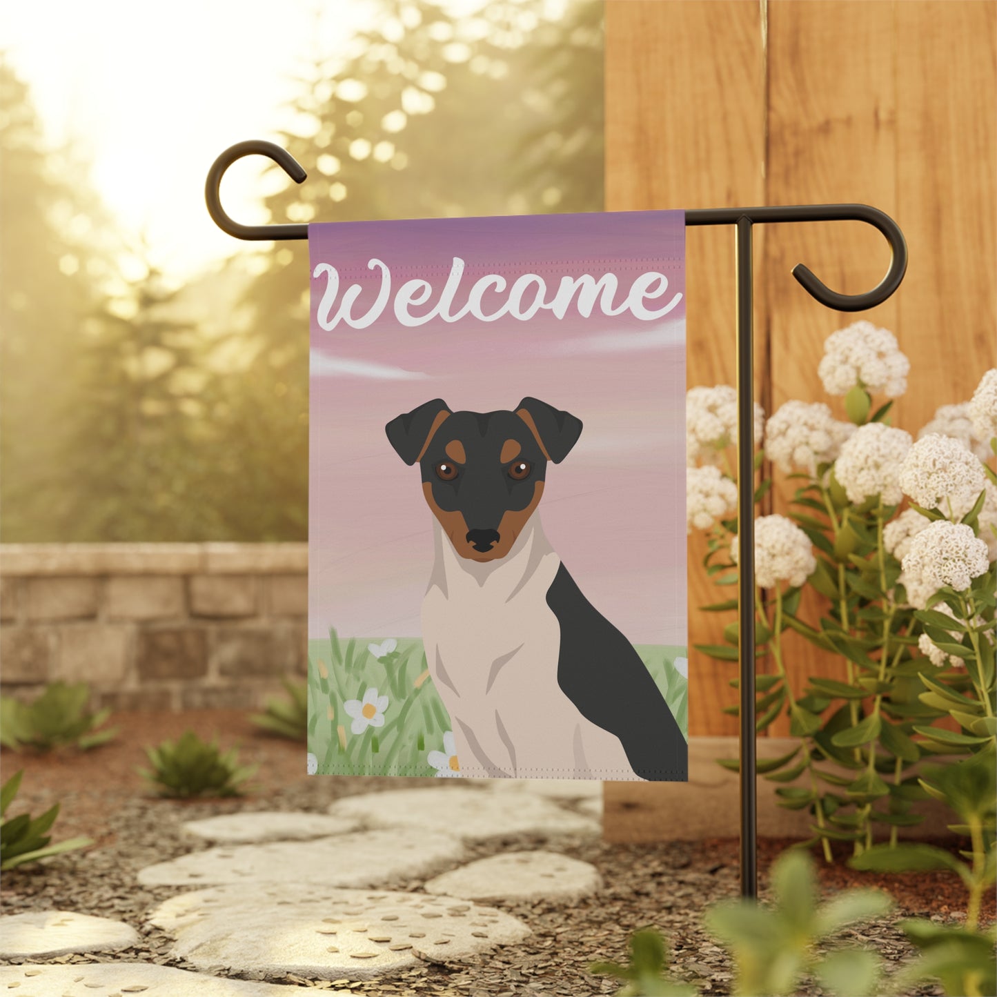 Brazilian Terrier Dog Welcome Garden Flag