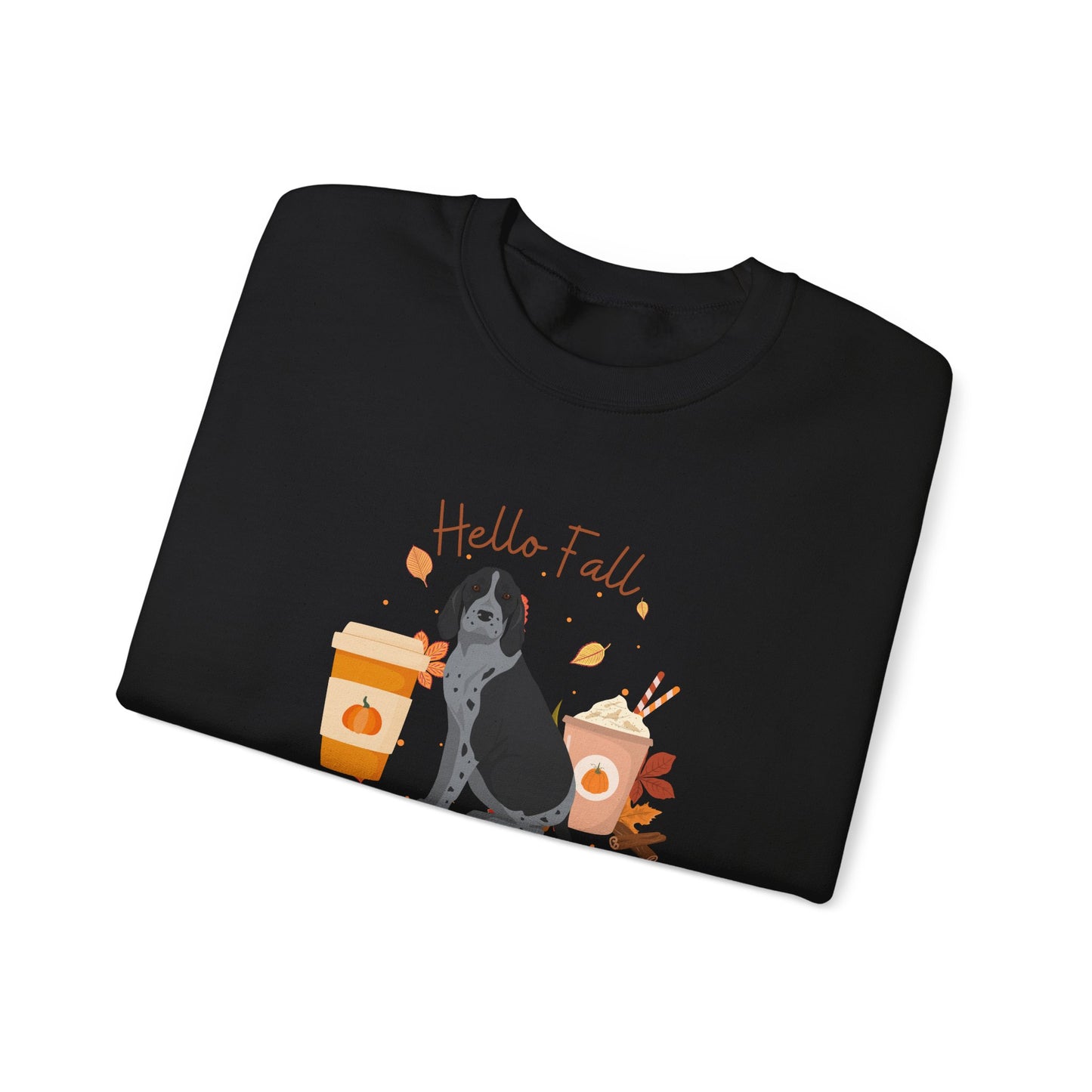 American English Coonhound Dog Fall Unisex Heavy Blend Crewneck Sweatshirt
