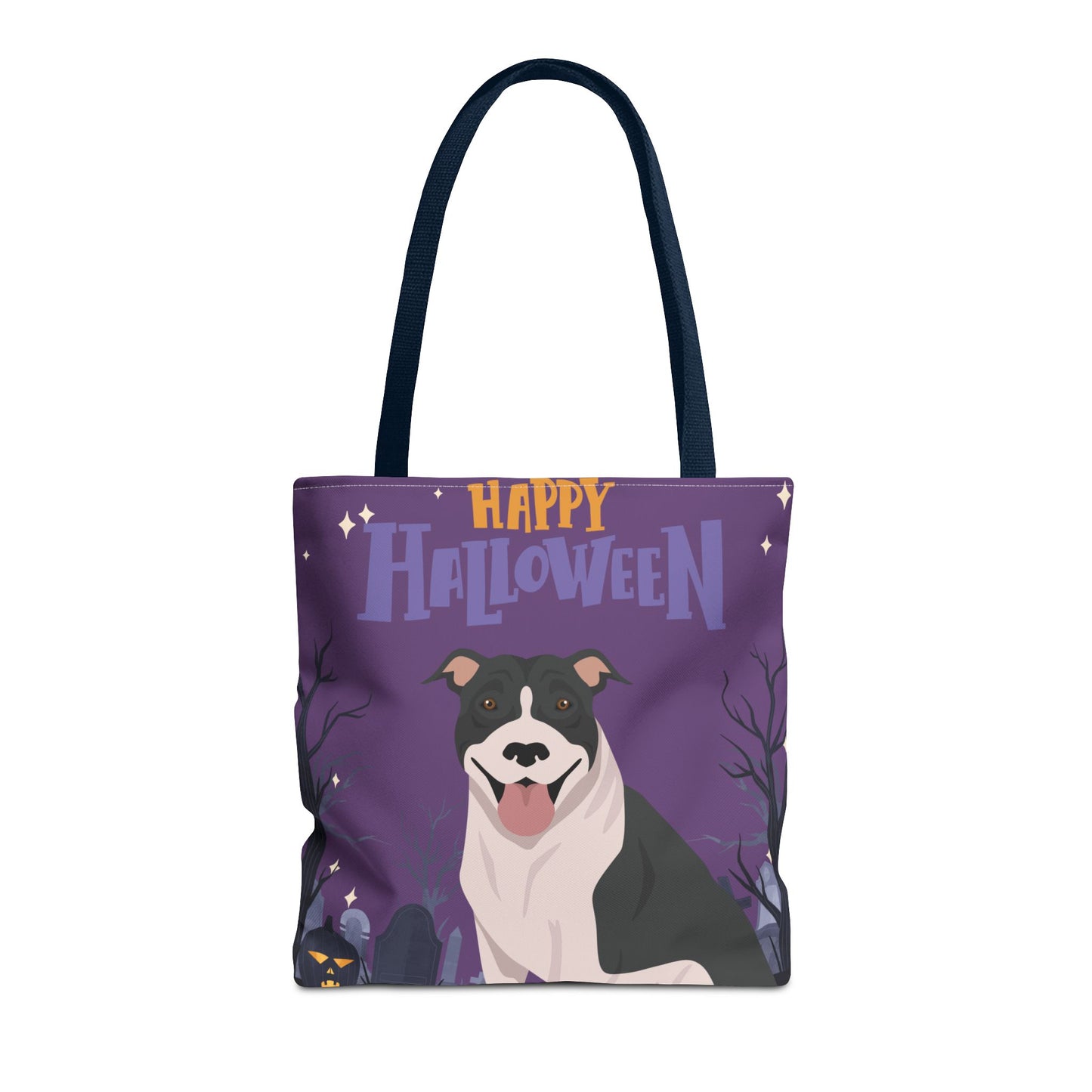 Pit Bull Dog Happy Halloween Tote Bag 16x16