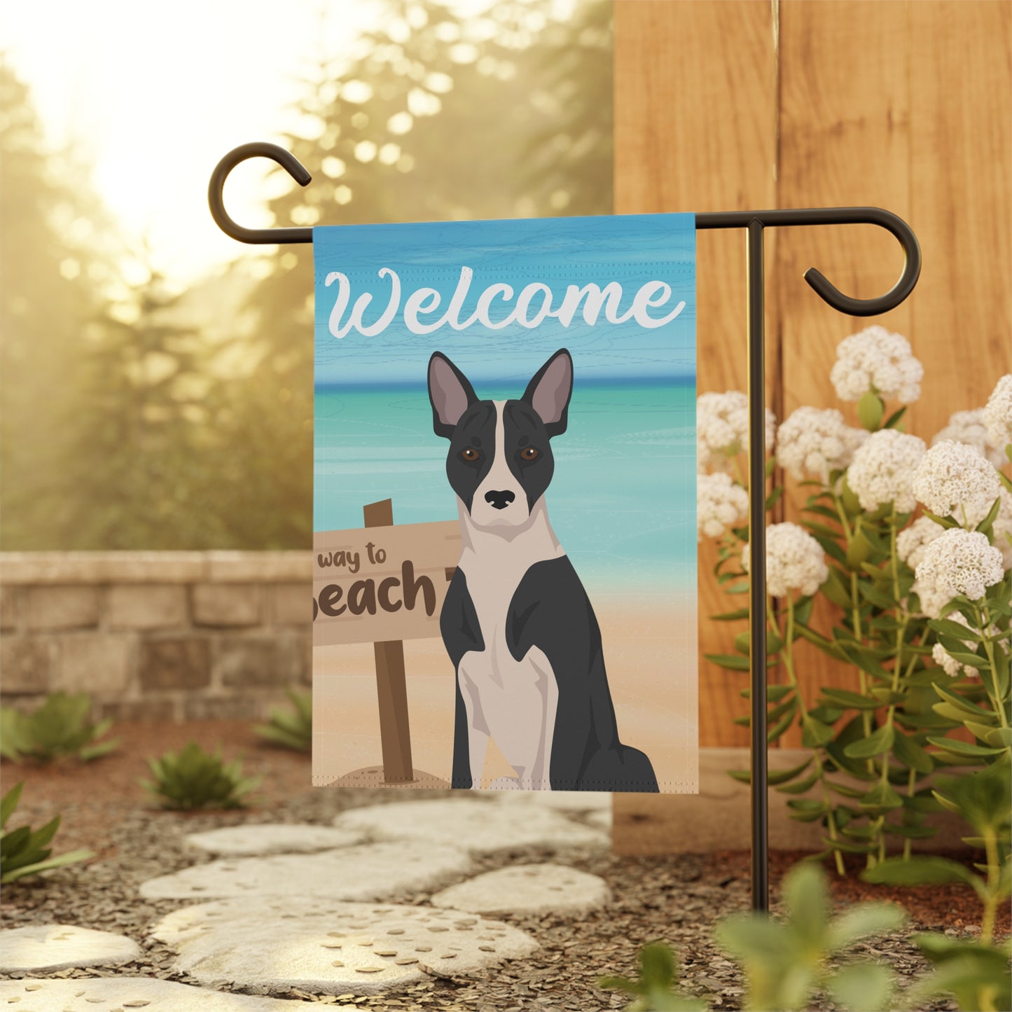 Telomian Dog Garden Flag