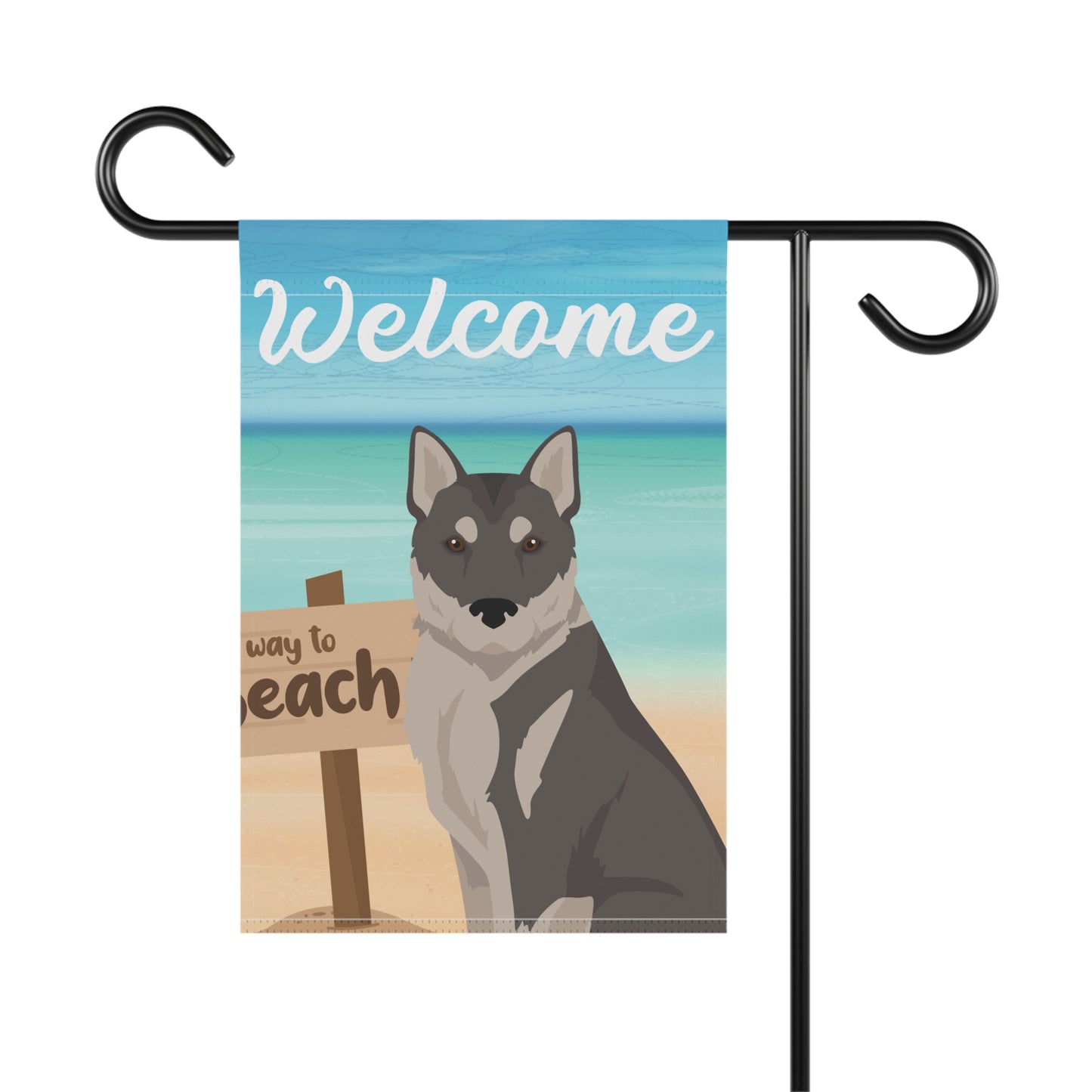 Korean Jindo Dog Garden Flag