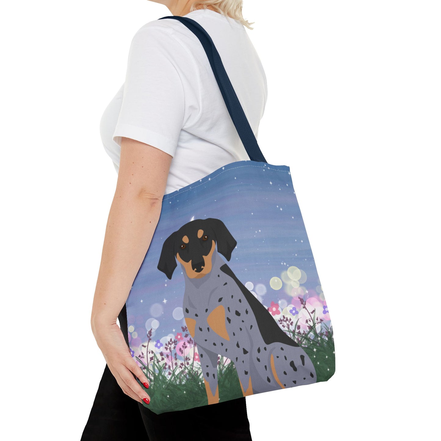 Bluetick Coonhound Dog Tote Bag 16x16