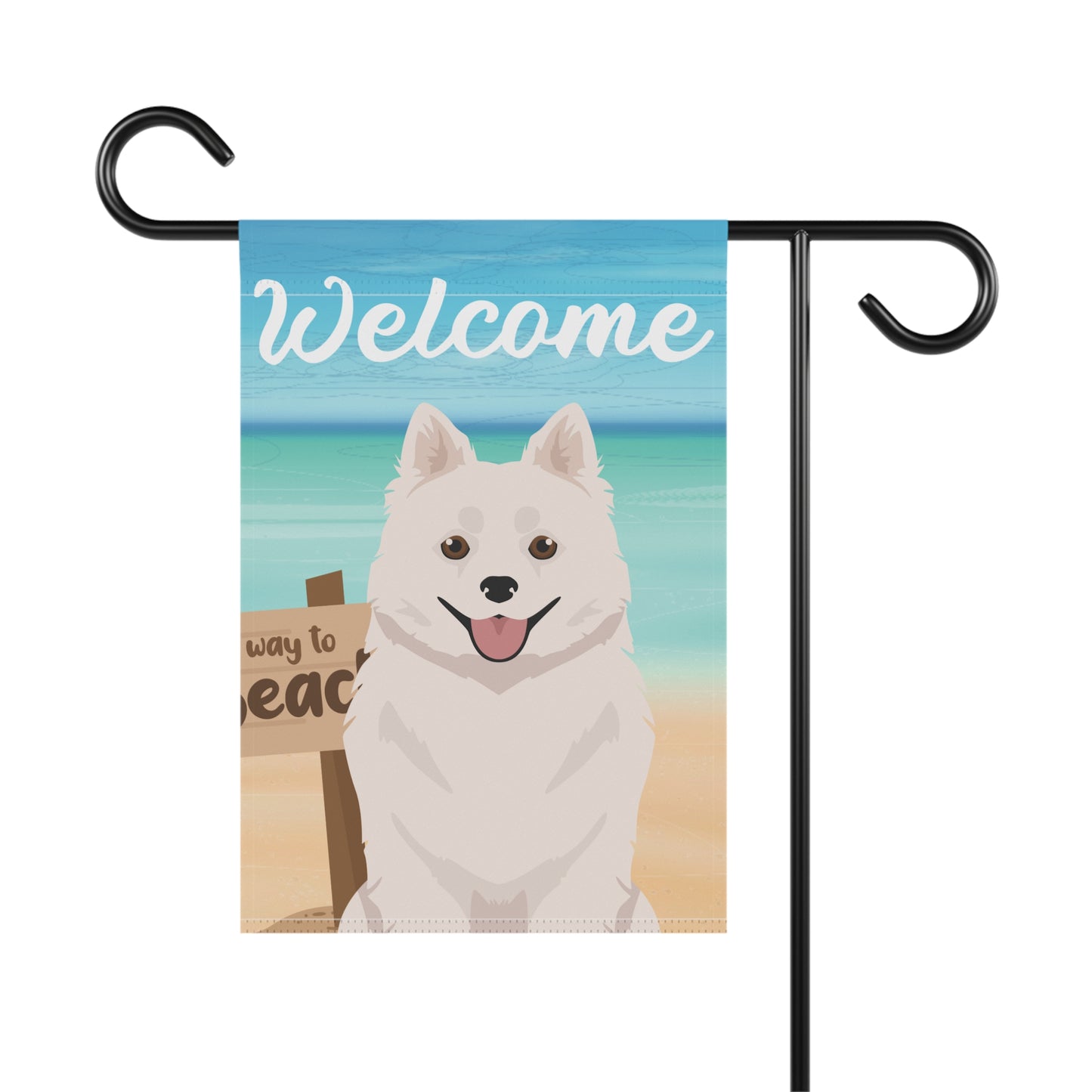 American Eskimo Dog Dog Garden Flag