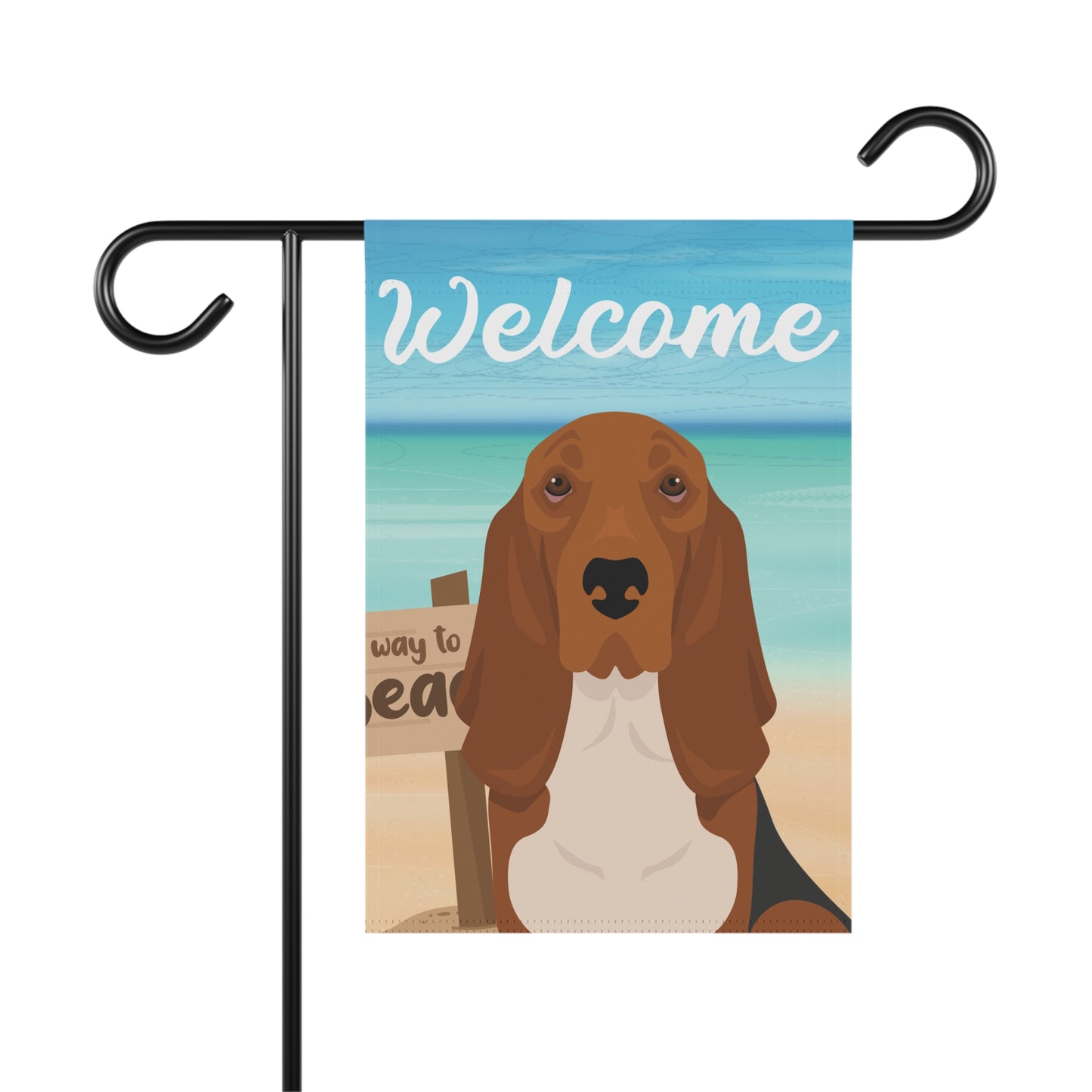 Basset Hound Dog Garden Flag