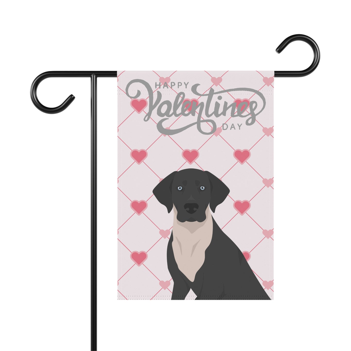 Catahoula Leopard Dog Valentines Day Garden Flag
