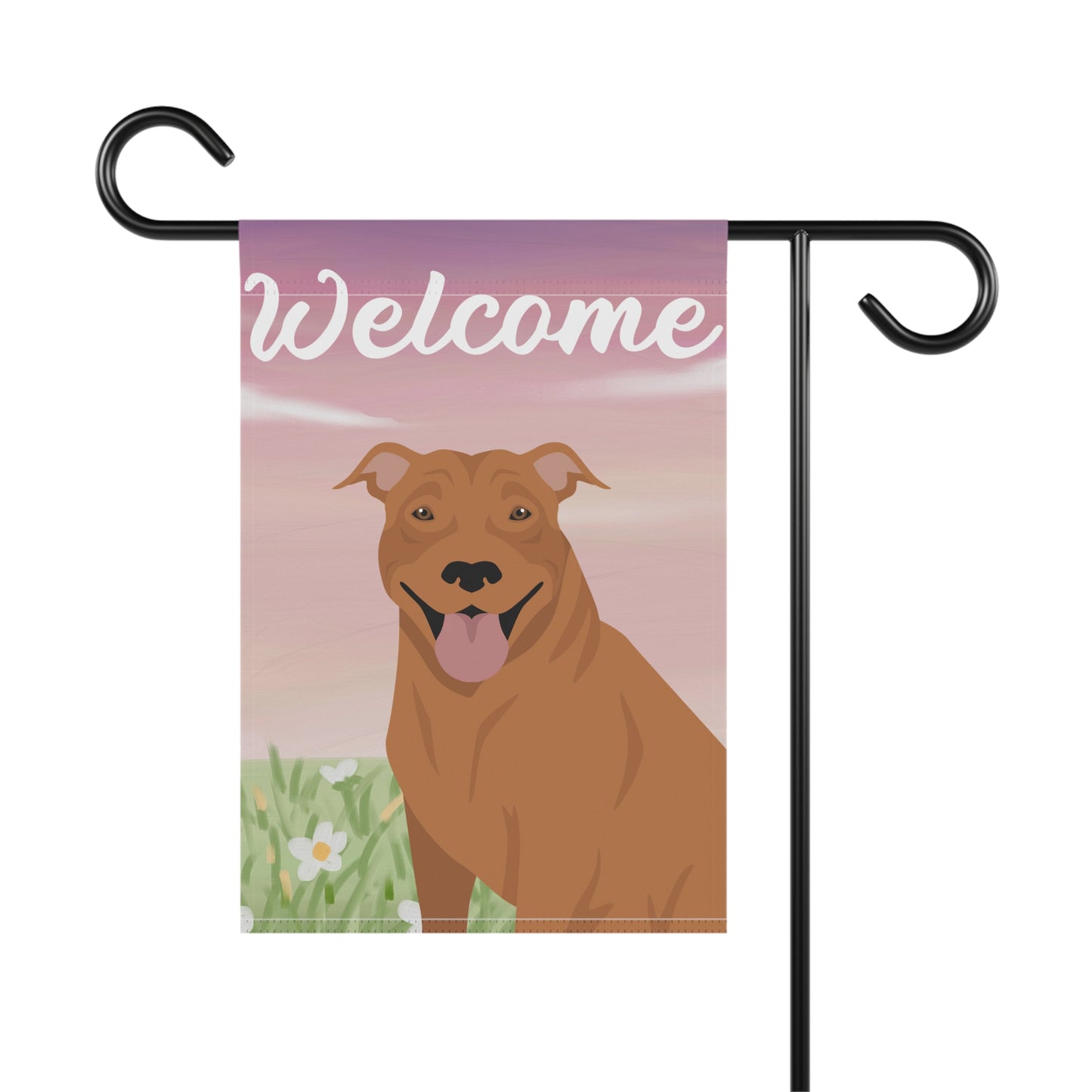 Pit Bull Dog Welcome Garden Flag