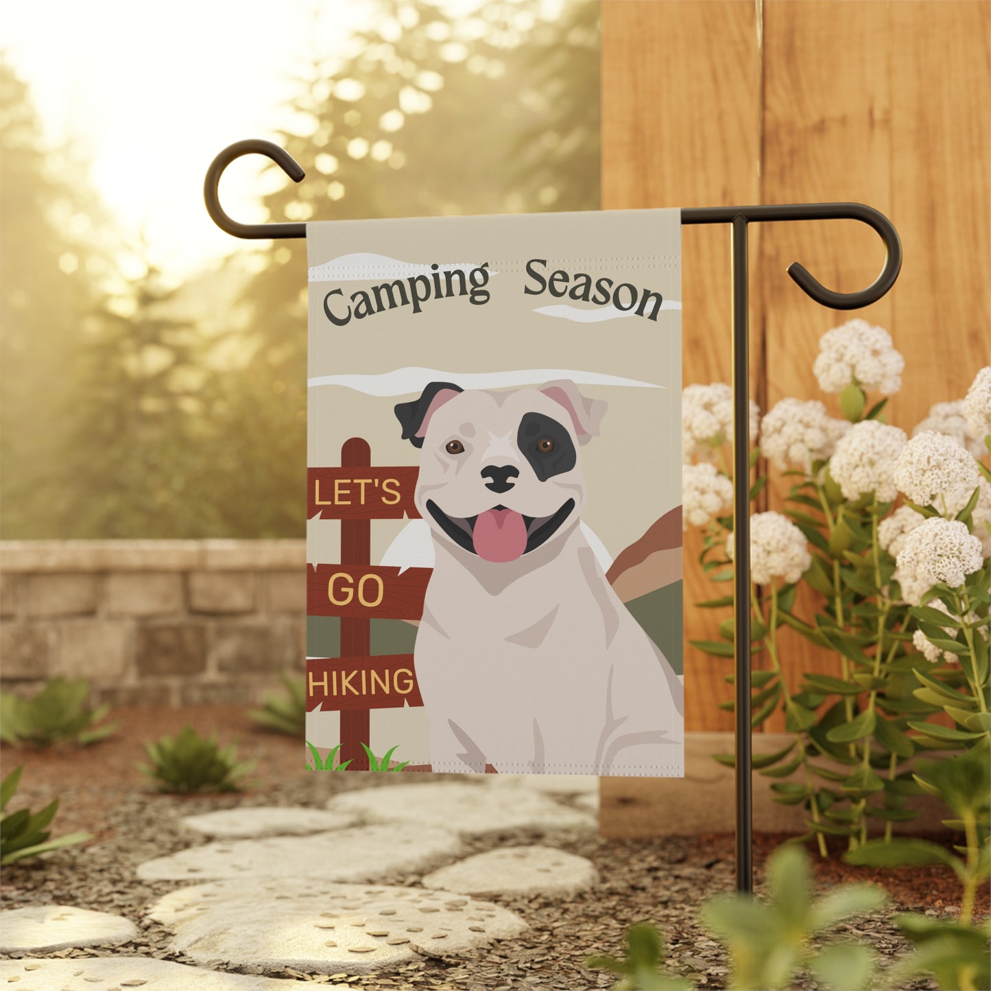 Staffordshire Bull Terrier Dog Camping Garden Flag