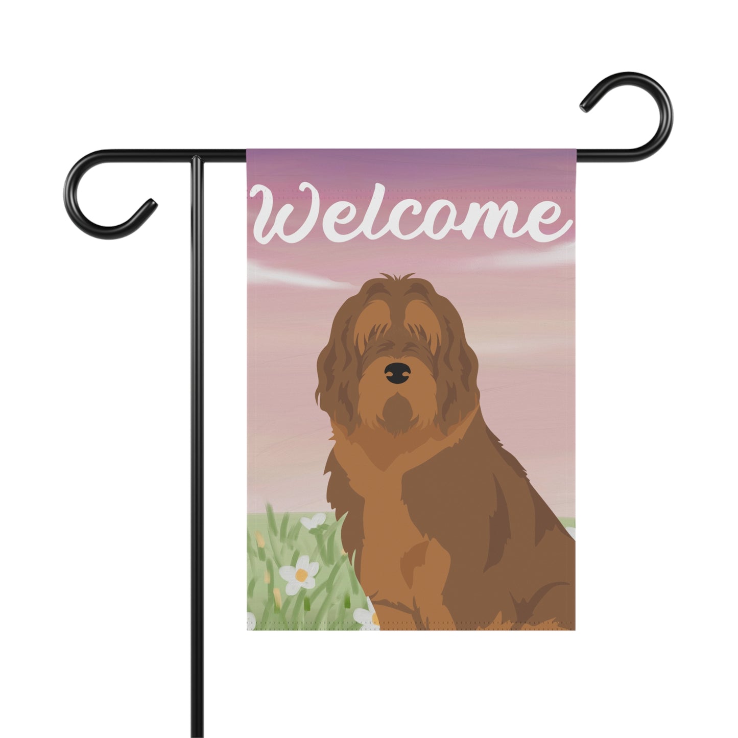 Otterhound Dog Welcome Garden Flag