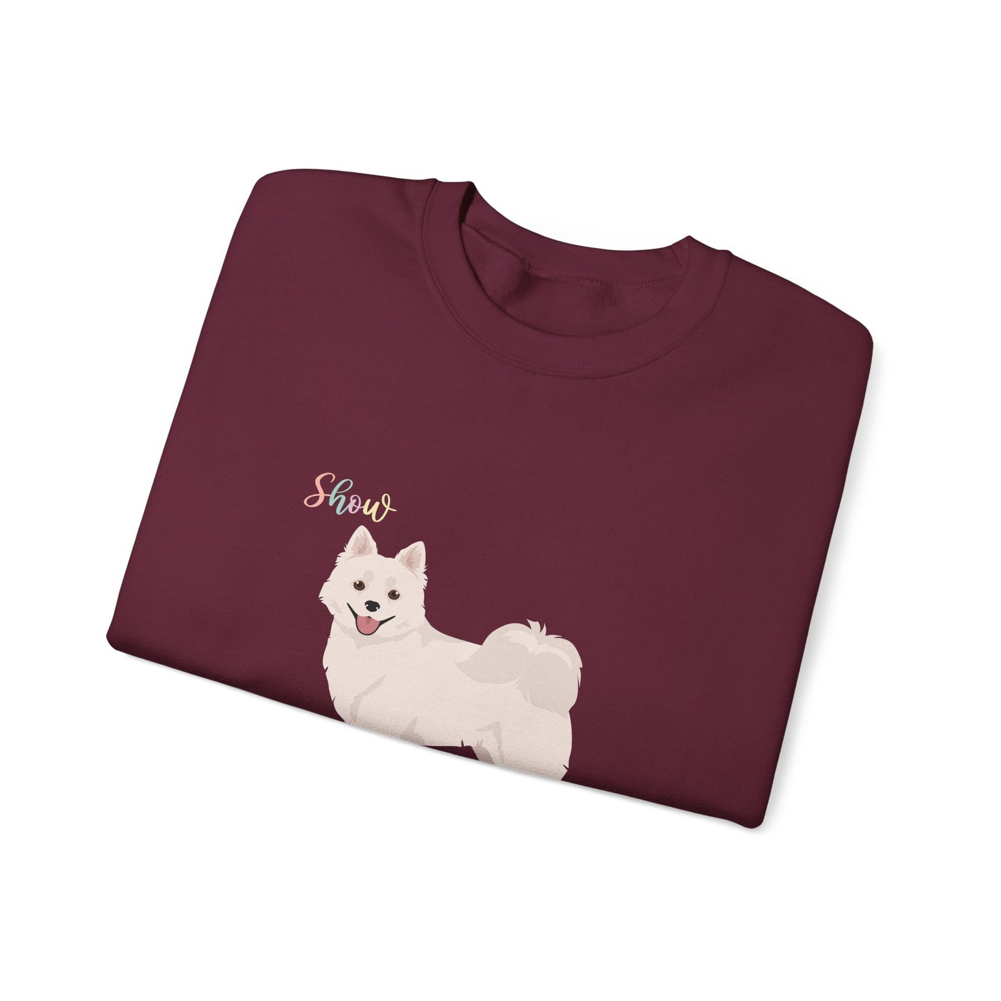 American Eskimo Dog Dog Unisex Heavy Blend Crewneck Sweatshirt