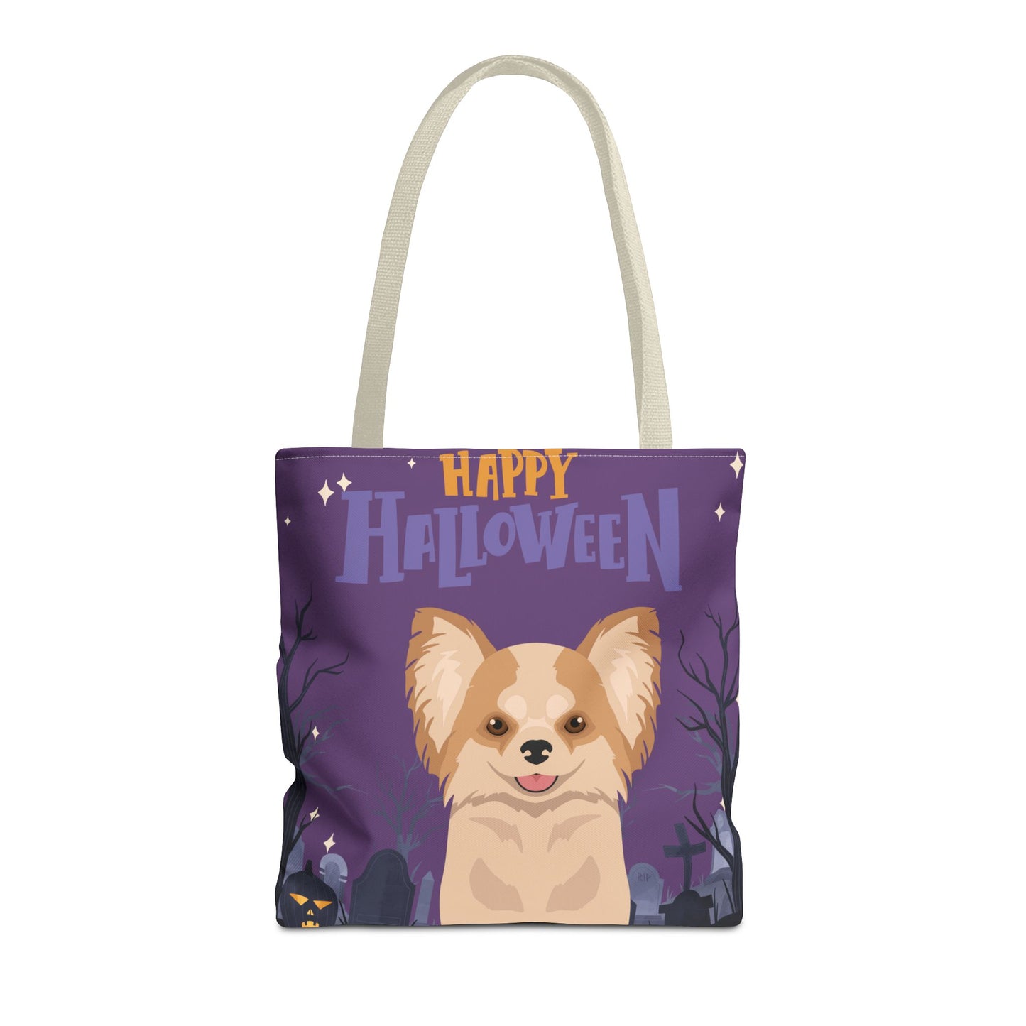 Chihuahua Dog Happy Halloween Tote Bag 16x16