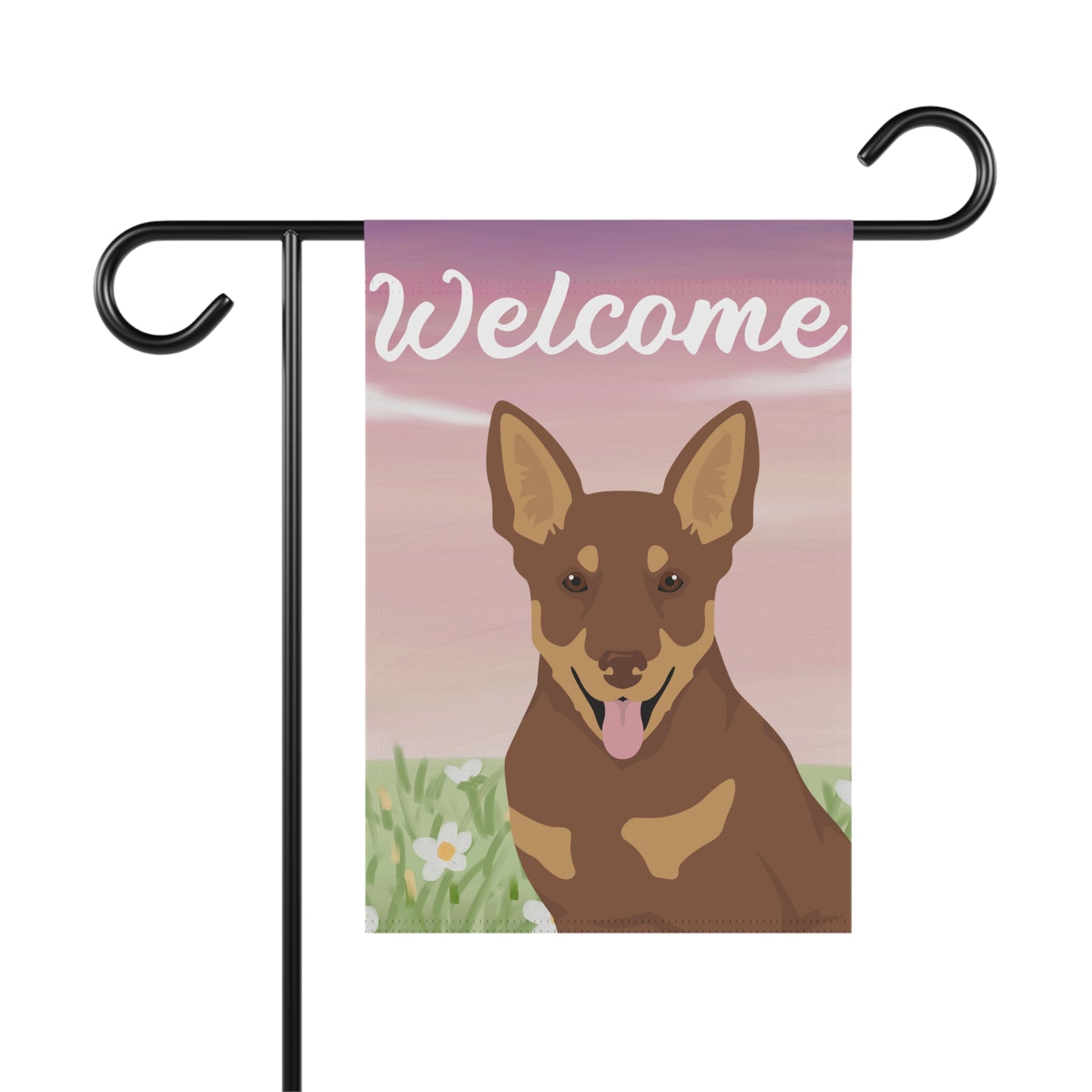 Lancashire Heeler Dog Welcome Garden Flag