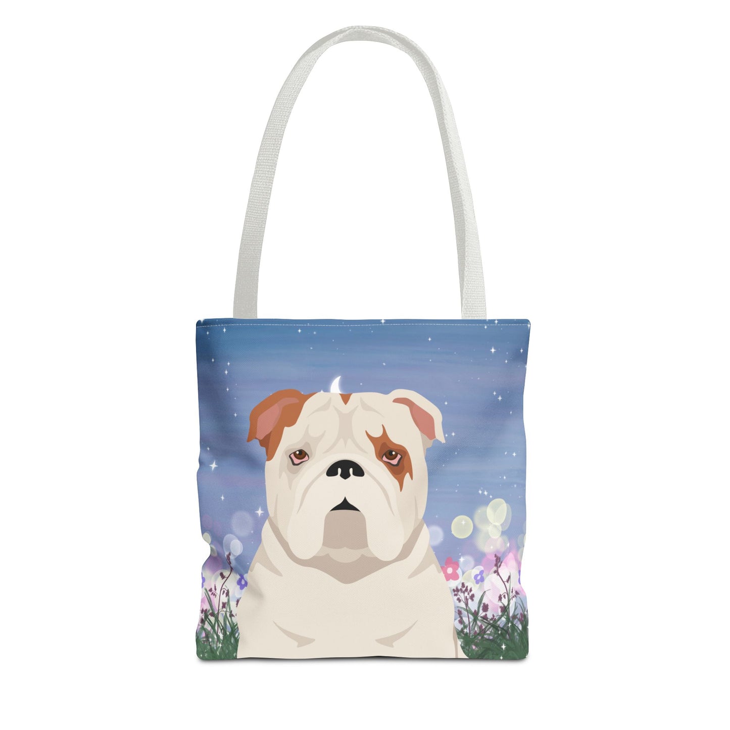 Bulldog Dog Tote Bag 13x13