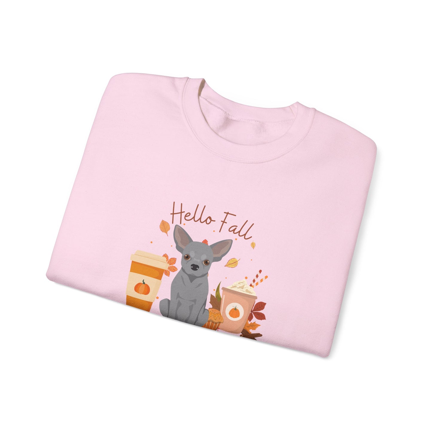 Chihuahua Dog Fall Unisex Heavy Blend Crewneck Sweatshirt