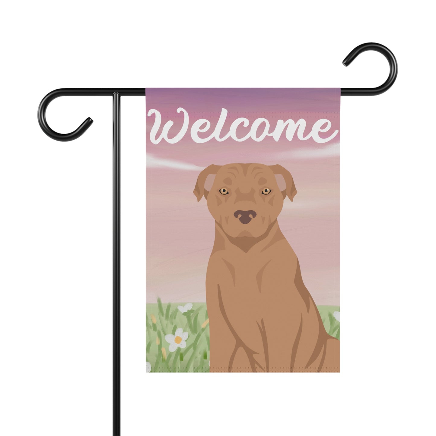 American Staffordshire Terrier Dog Welcome Garden Flag
