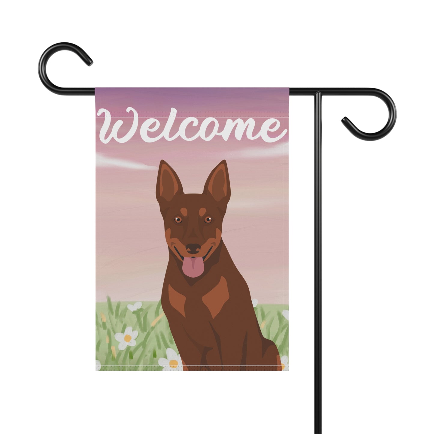 Australian Kelpie Dog Welcome Garden Flag