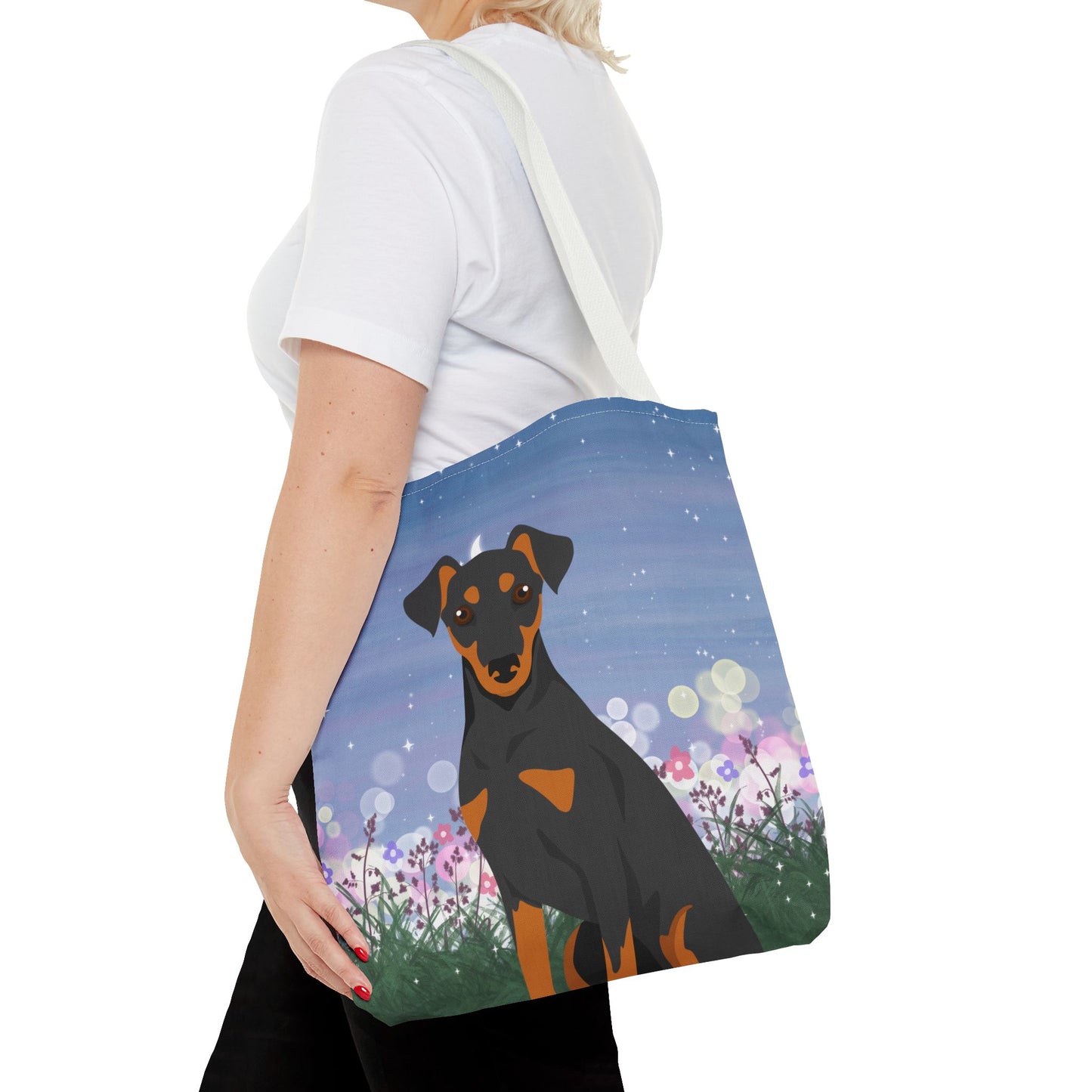German Pinscher Dog Tote Bag 16x16