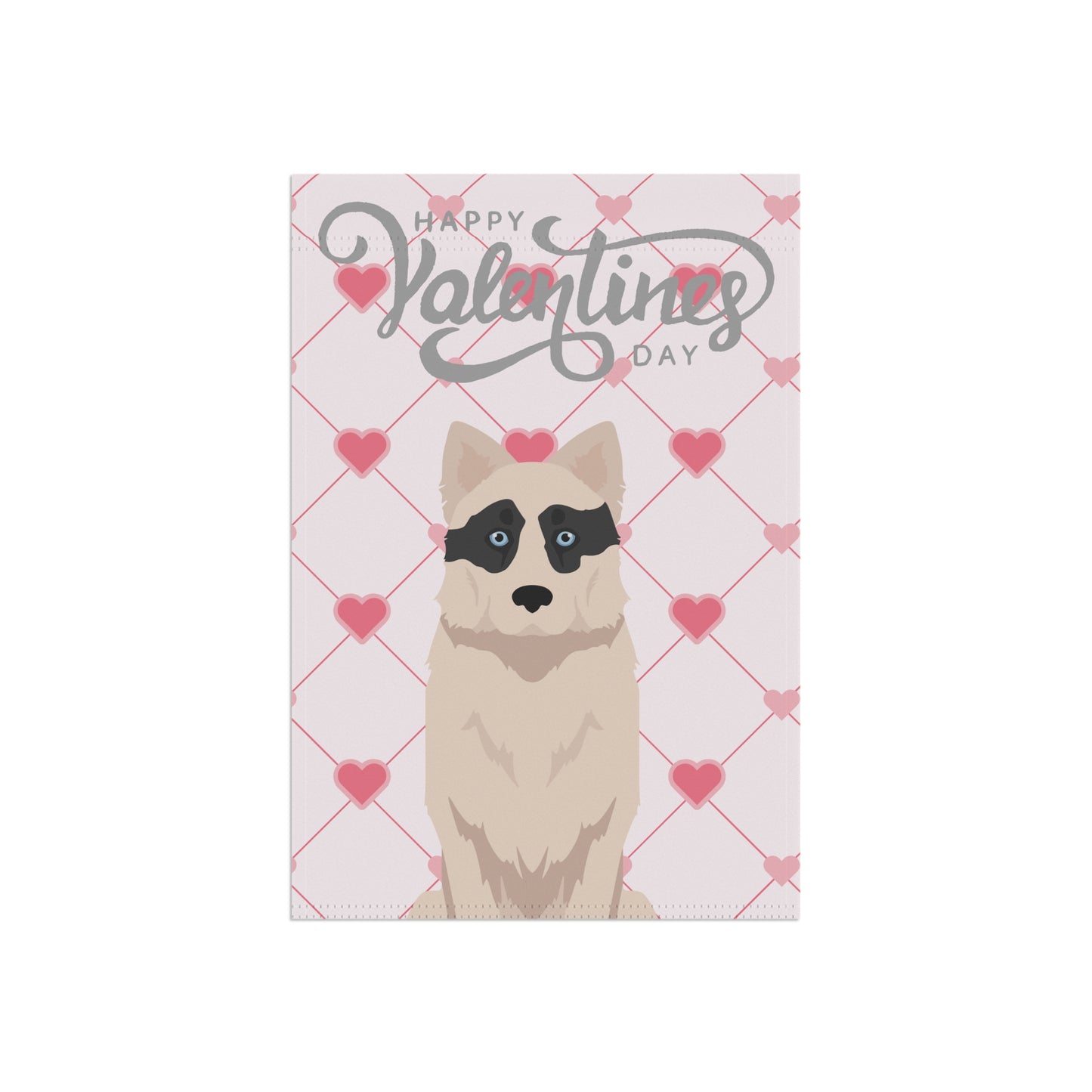 Yakutian Laika Dog Valentines Day Garden Flag