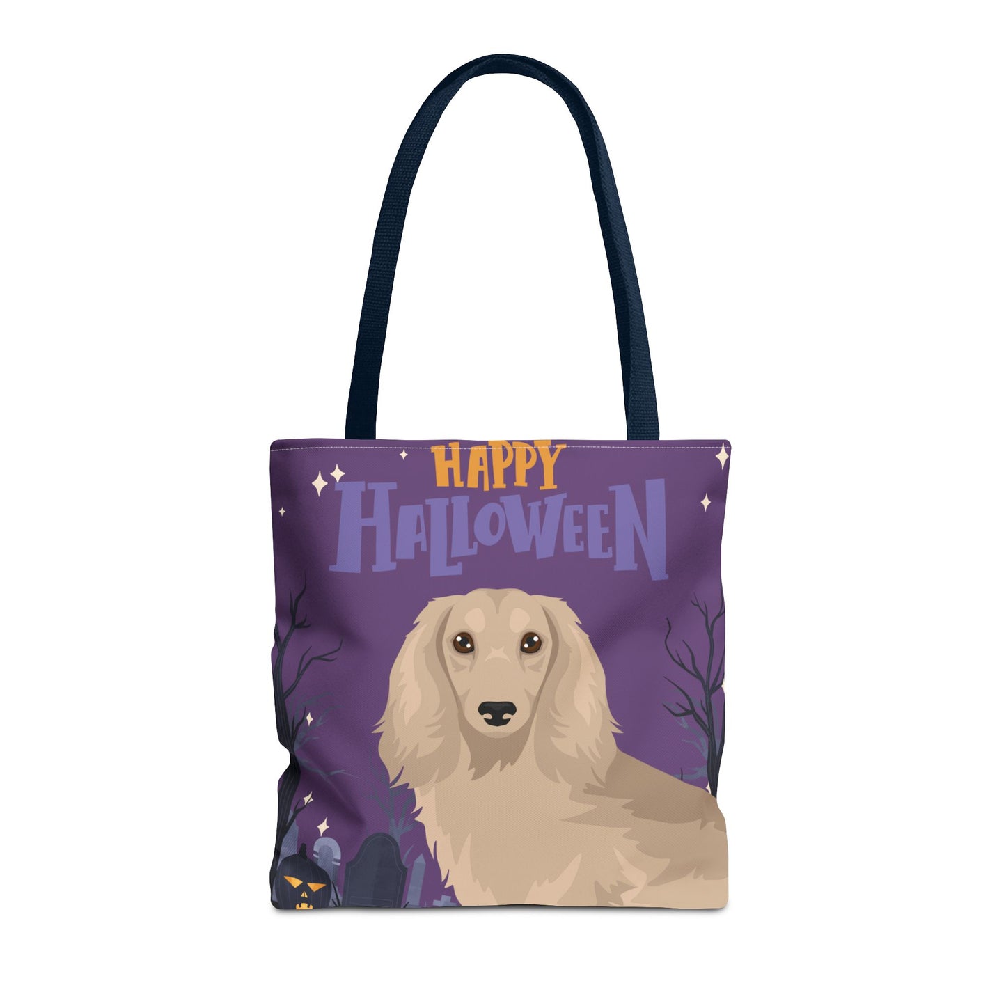Dachshund Dog Happy Halloween Tote Bag 16x16