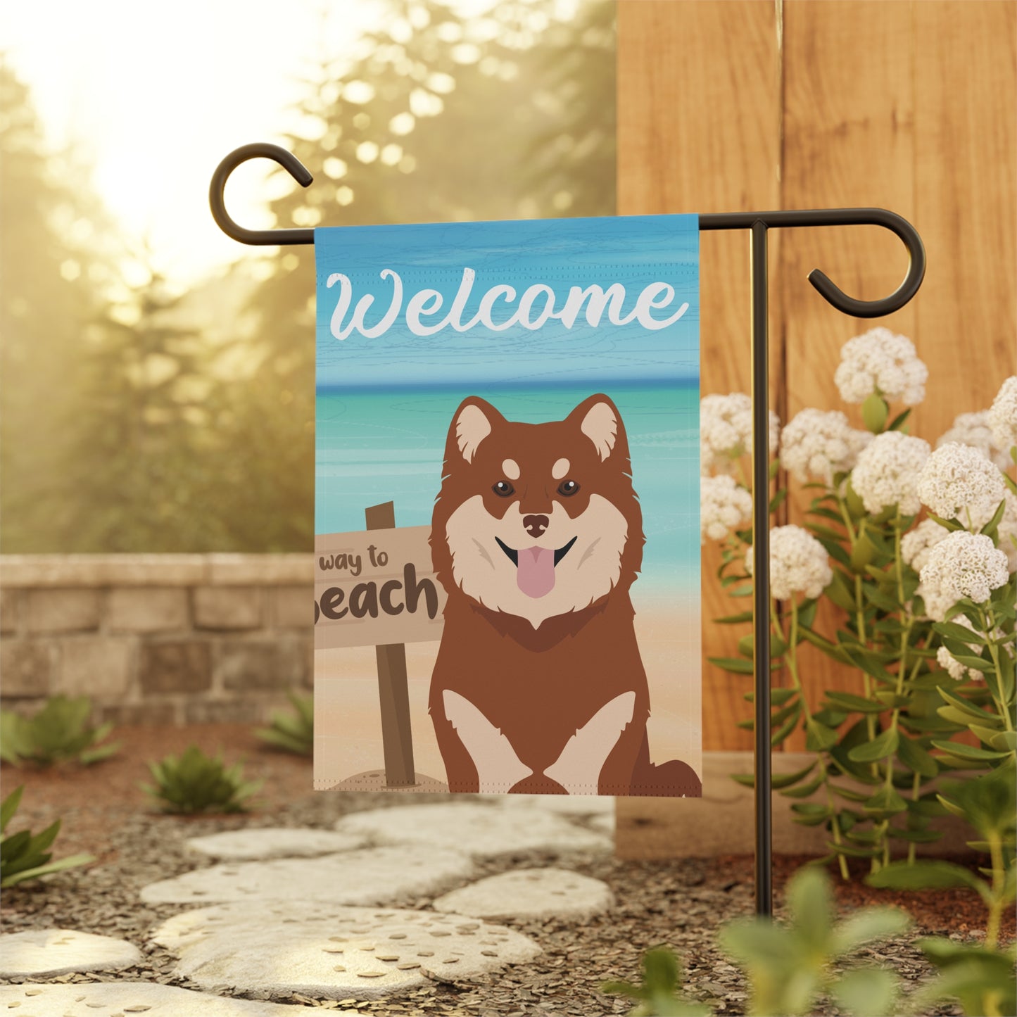 Finnish Lapphund Dog Garden Flag