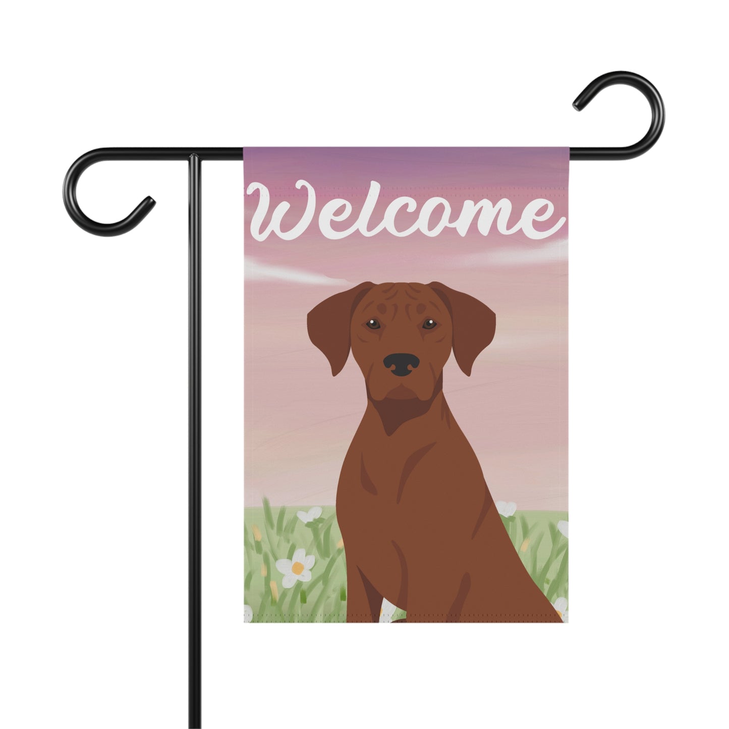 Rhodesian Ridgeback Dog Welcome Garden Flag