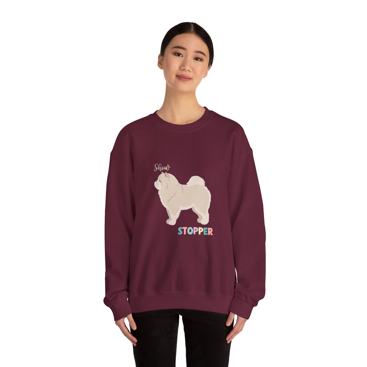 Chow Chow Dog Unisex Heavy Blend Crewneck Sweatshirt