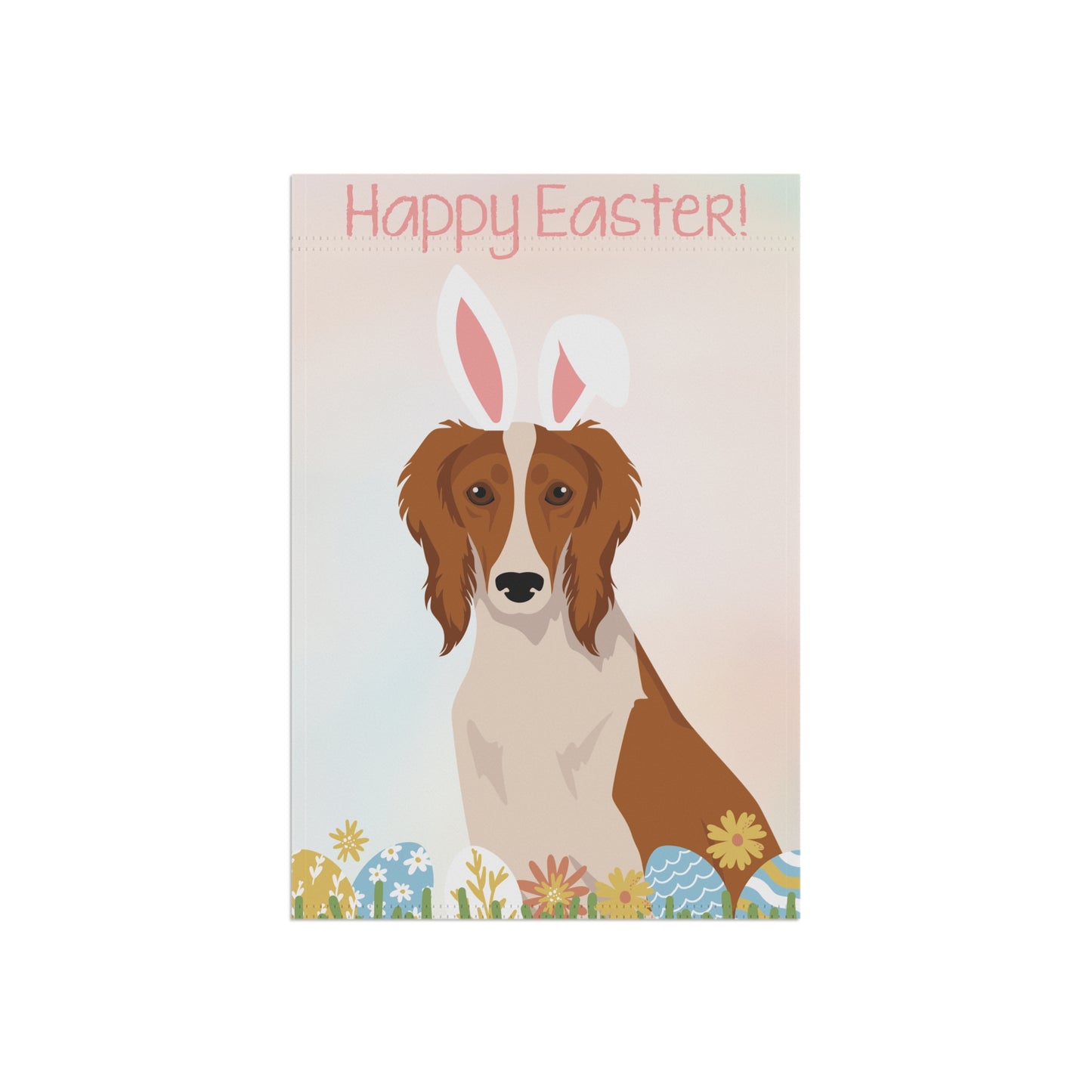 Saluki Dog Happy Easter Garden Flag