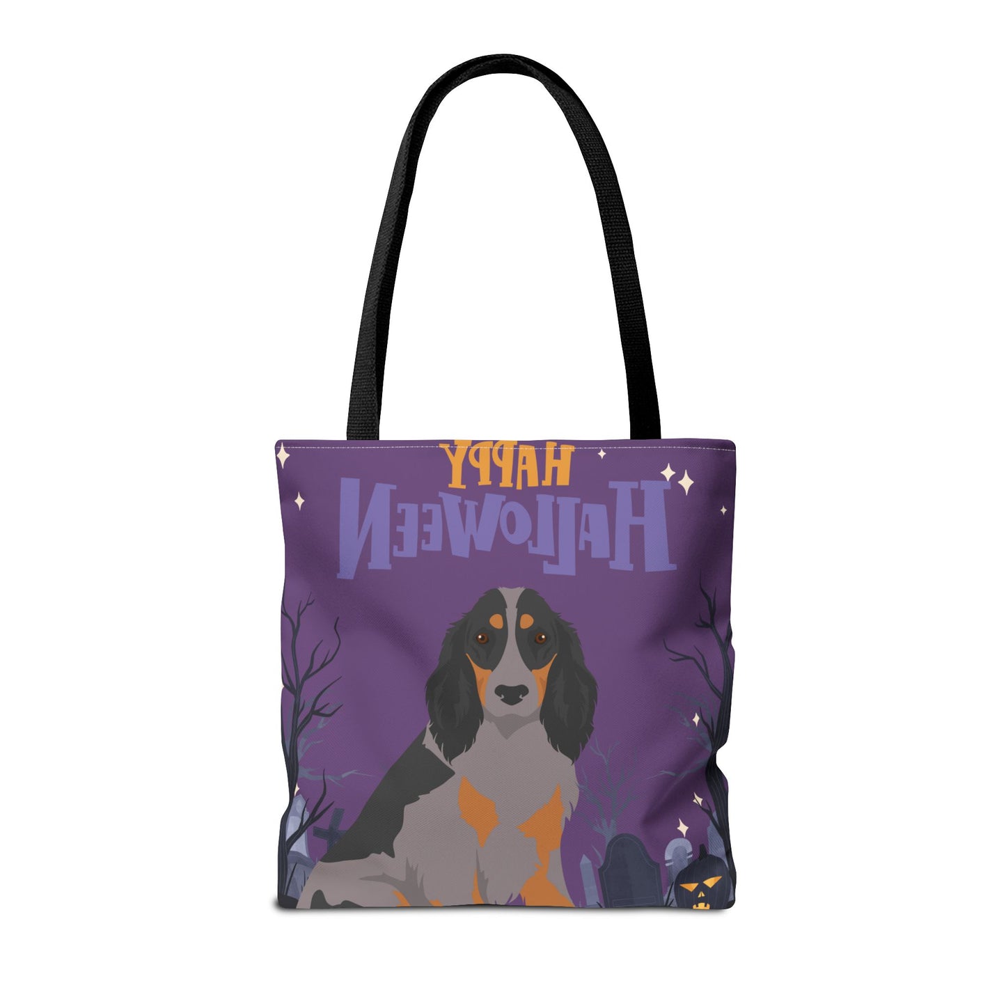 Picardy Spaniel Dog Happy Halloween Tote Bag 16x16