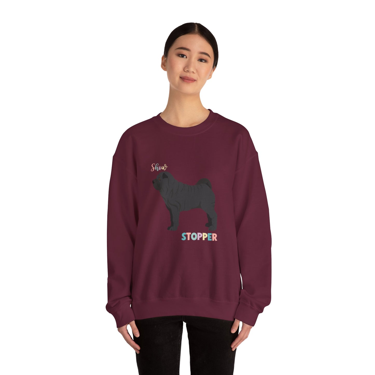 Shar Pei Dog Unisex Heavy Blend Crewneck Sweatshirt