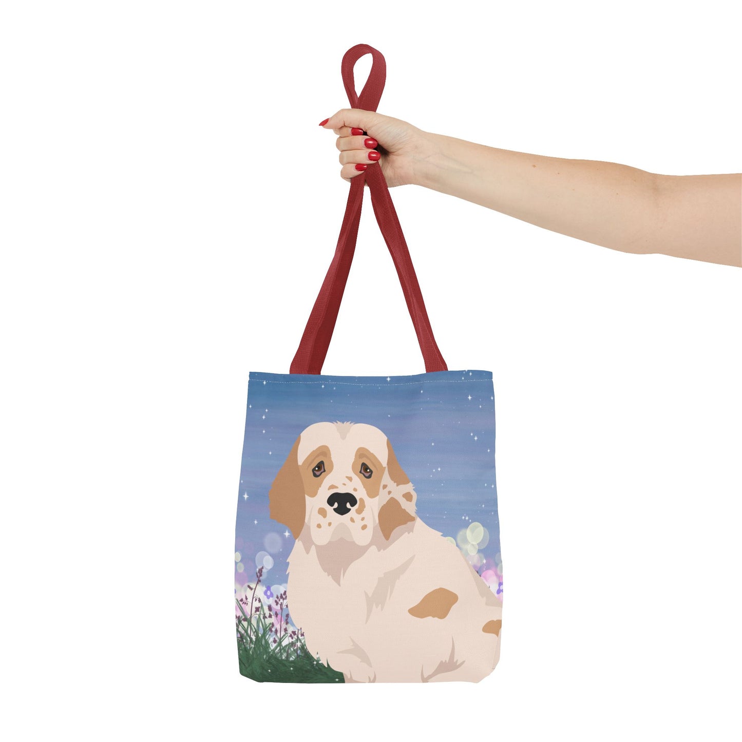 Clumber Spaniel Dog Tote Bag 13x13