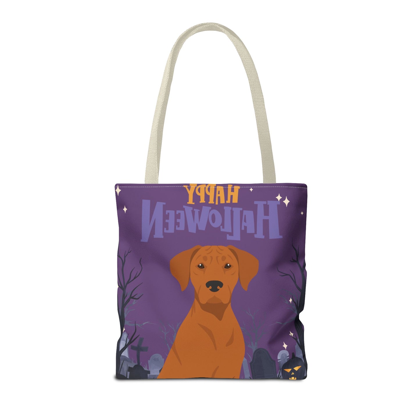 Rhodesian Ridgeback Dog Happy Halloween Tote Bag 16x16