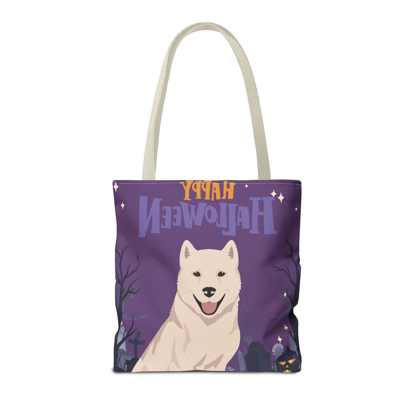 Kishu Ken Dog Happy Halloween Tote Bag 16x16