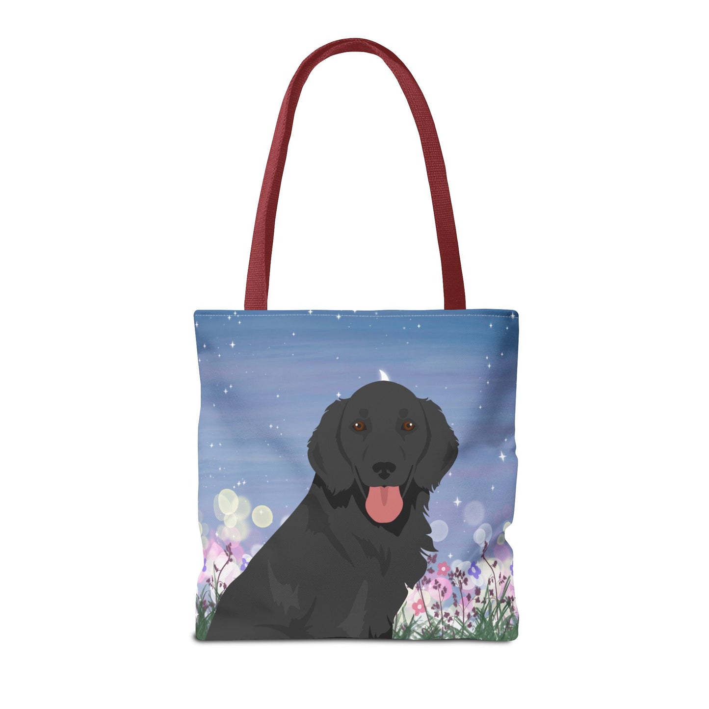 Flat-coated Retriever Dog Tote Bag 16x16