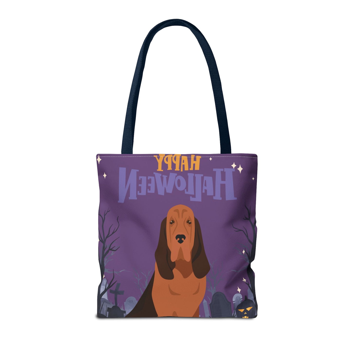 Bloodhound Dog Happy Halloween Tote Bag 16x16