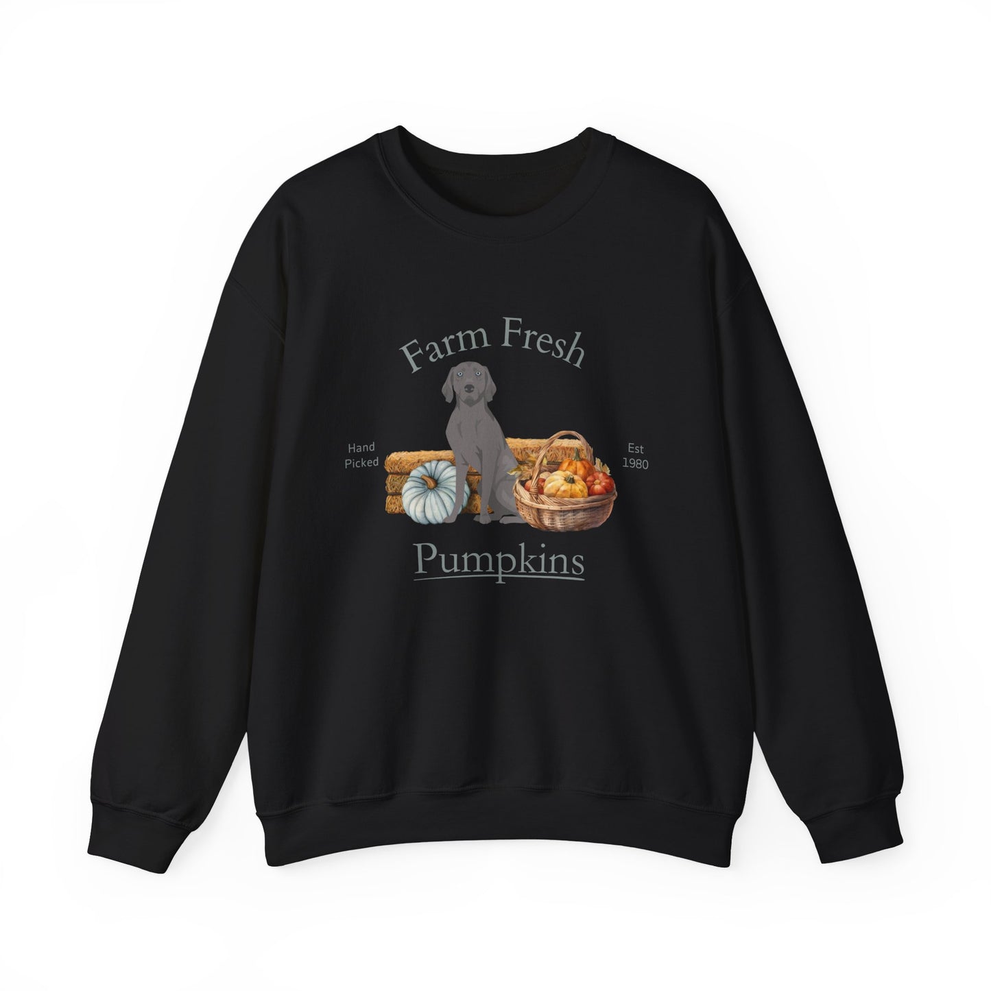 Weimaraner Dog Fall Halloween Unisex Heavy Blend Crewneck Sweatshirt
