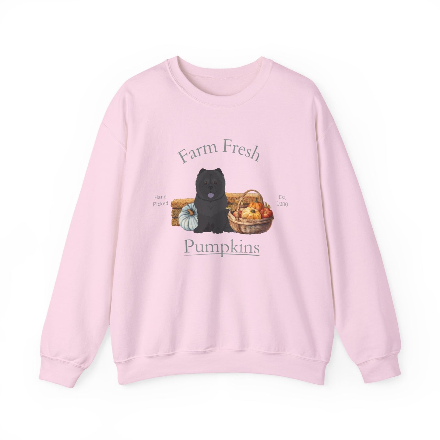 Chow Chow Dog Fall Farm Fresh Unisex Heavy Blend Crewneck Sweatshirt