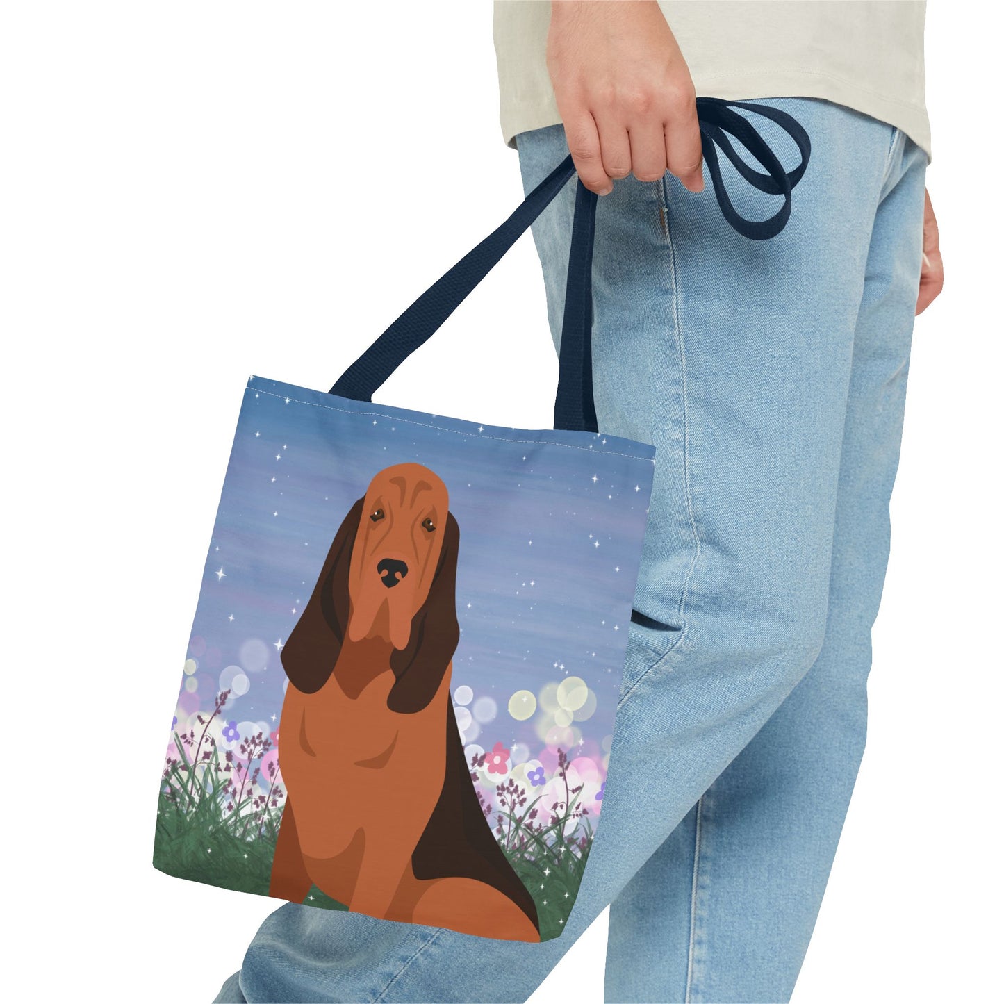 Bloodhound Dog Tote Bag 13x13